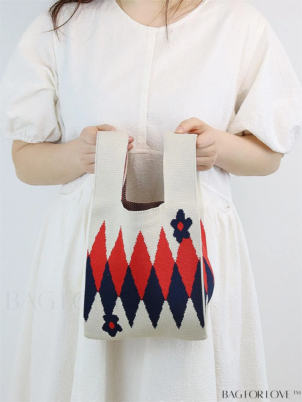 BagForLove - Chic Crochet Tote Bag with Cat & Butterfly Pattern - Perfect for Vacation