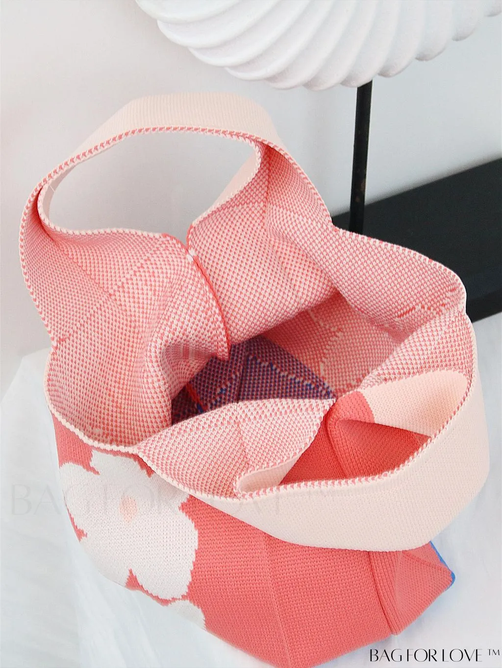BagForLove - Chic Crochet Tote Bag with Cat & Butterfly Pattern - Perfect for Vacation