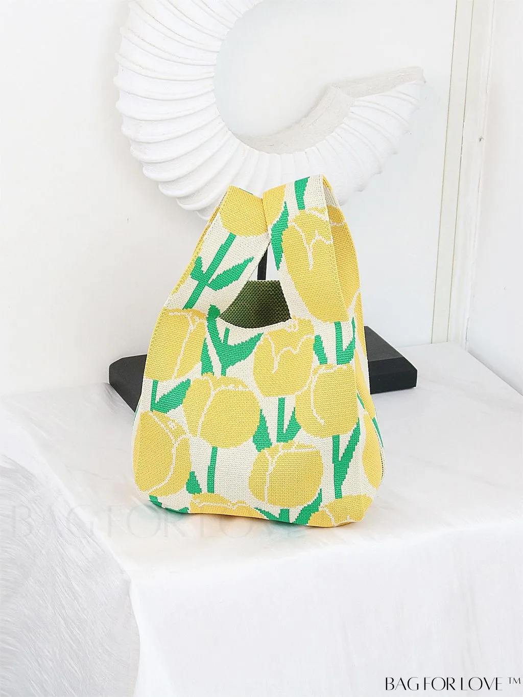 BagForLove - Chic Crochet Tote Bag with Cat & Butterfly Pattern - Perfect for Vacation