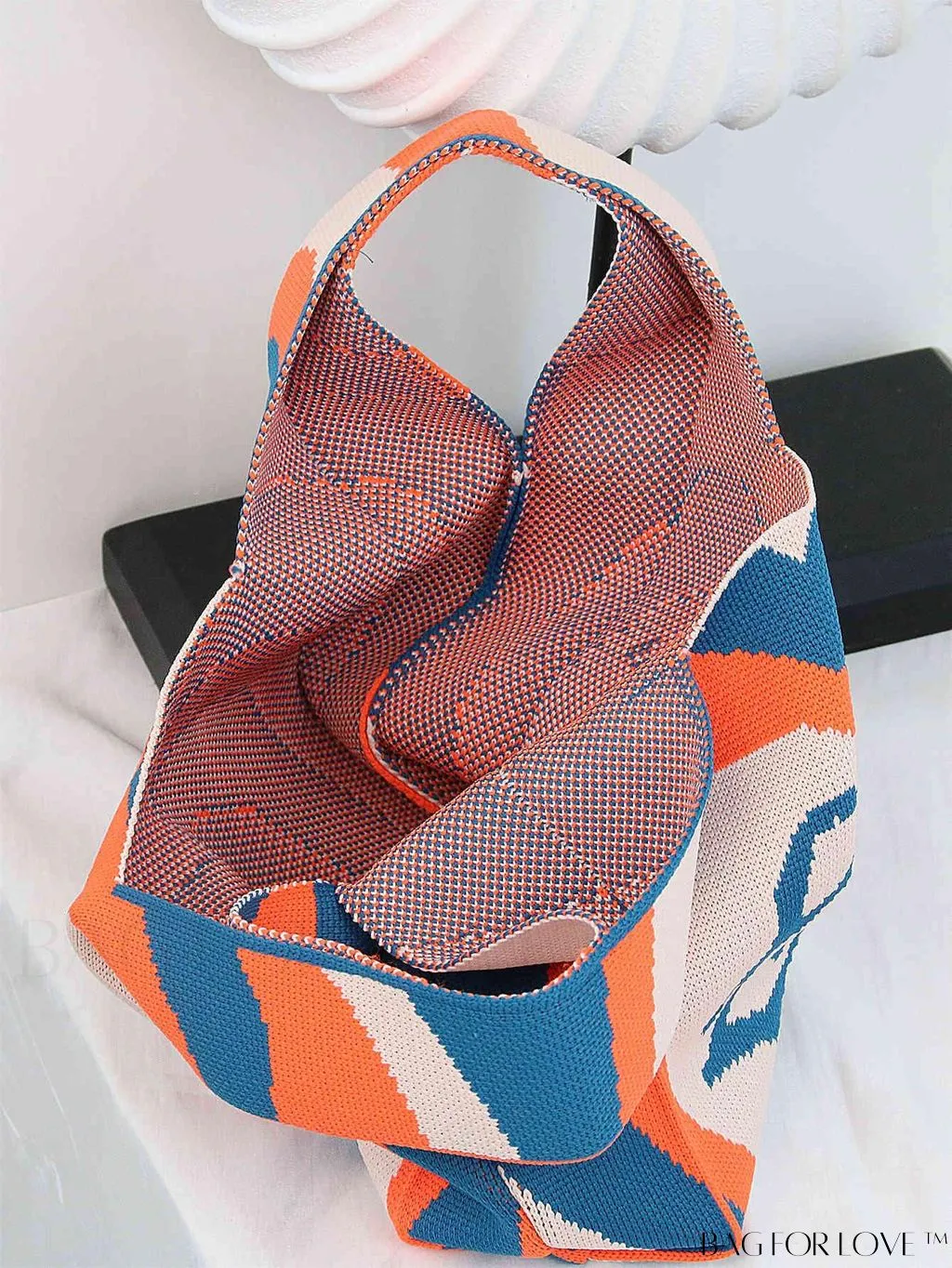 BagForLove - Chic Crochet Tote Bag with Cat & Butterfly Pattern - Perfect for Vacation