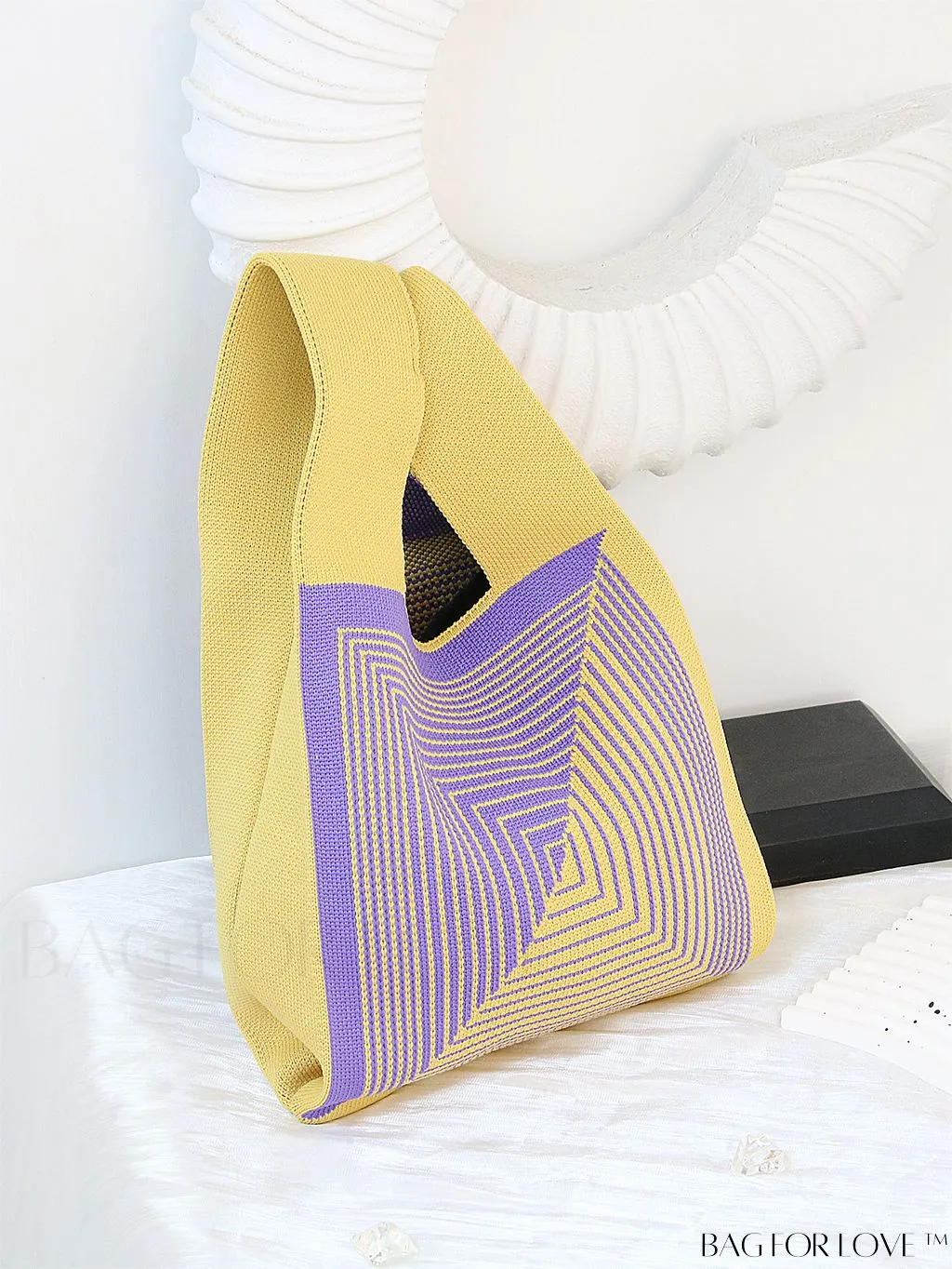 BagForLove - Chic Crochet Tote Bag with Cat & Butterfly Pattern - Perfect for Vacation