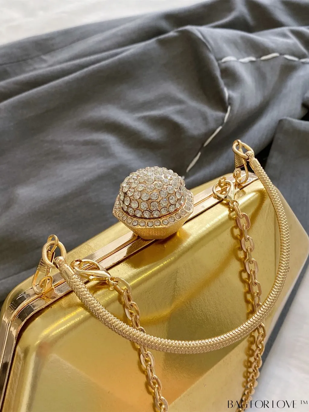 BagForLove - Chic Diamond-Shaped Patent Leather Tote Bag - Perfect for Every Occasion