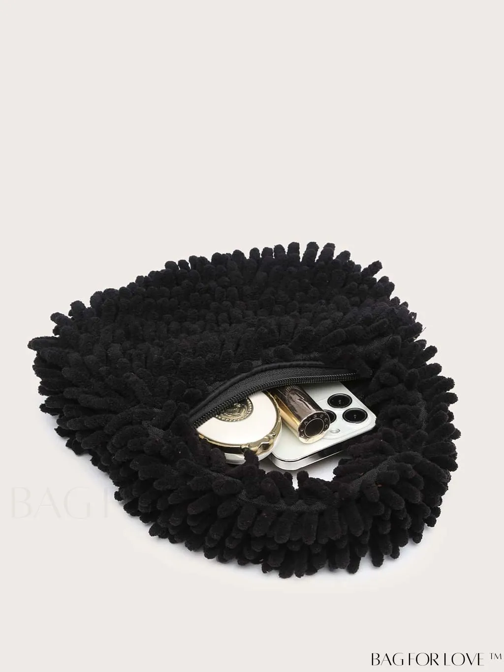BagForLove - Chic Faux Fur Satchel: A Stylish Minimalist Statement Piece