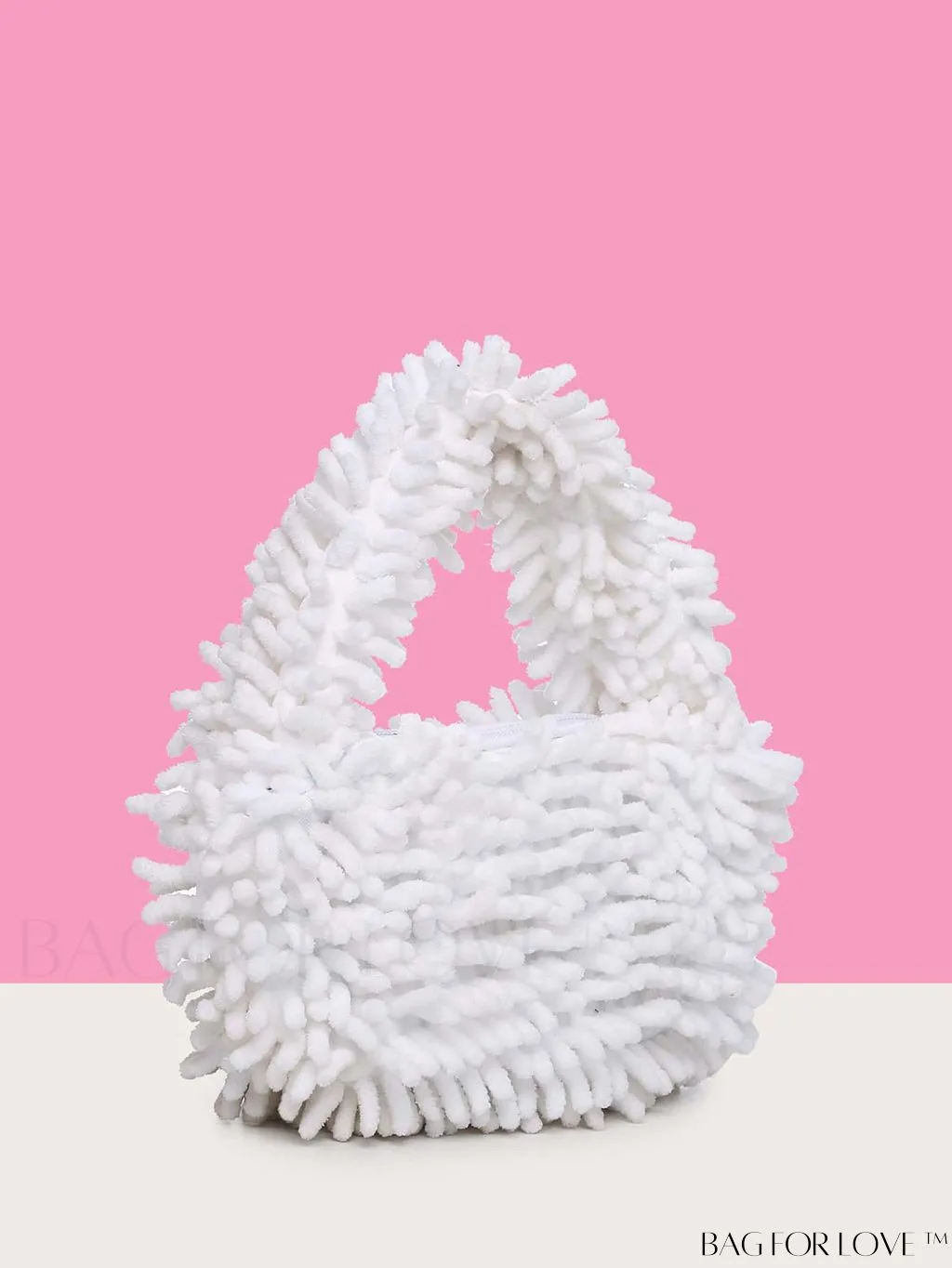 BagForLove - Chic Faux Fur Satchel: A Stylish Minimalist Statement Piece