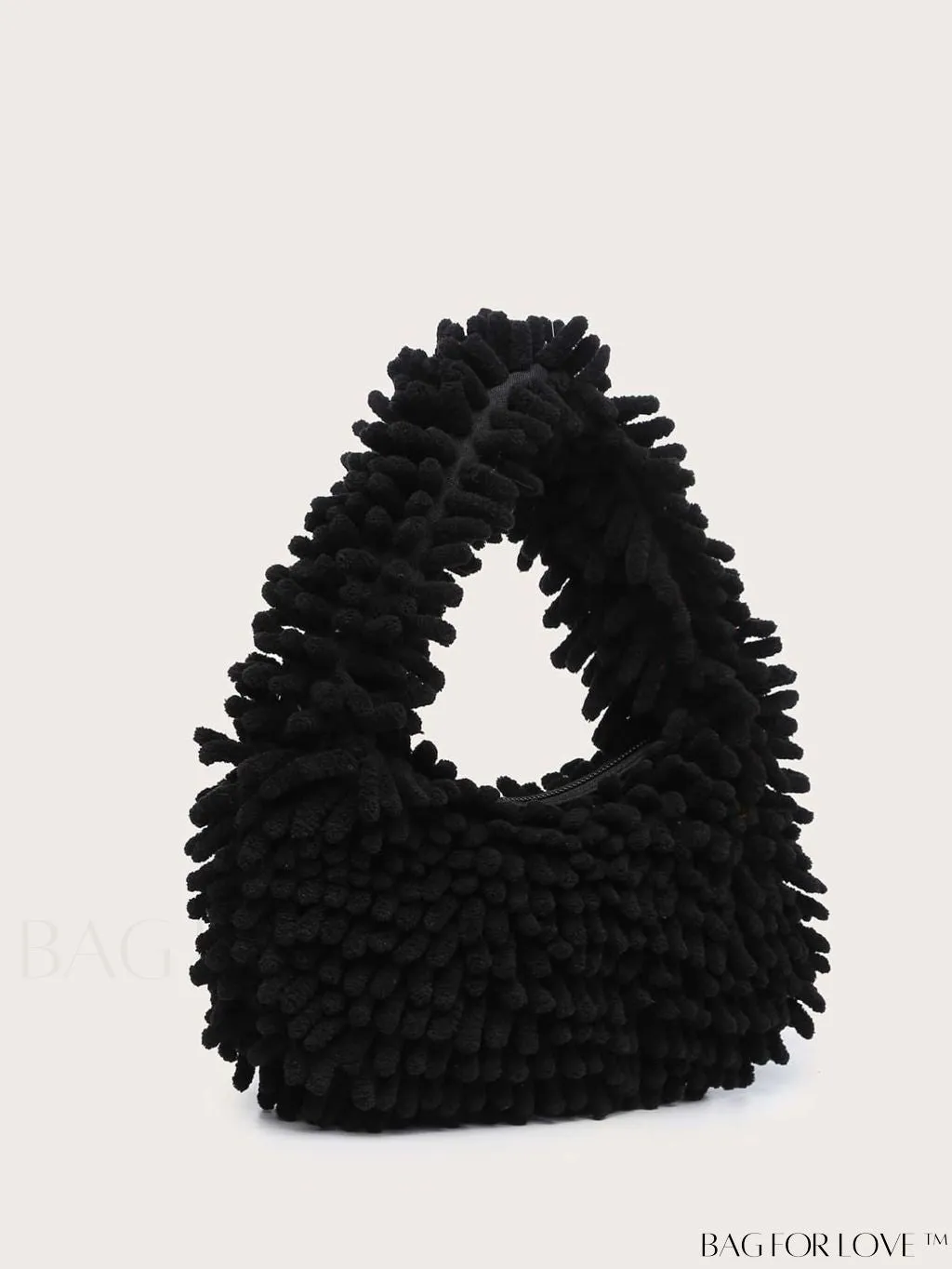 BagForLove - Chic Faux Fur Satchel: A Stylish Minimalist Statement Piece