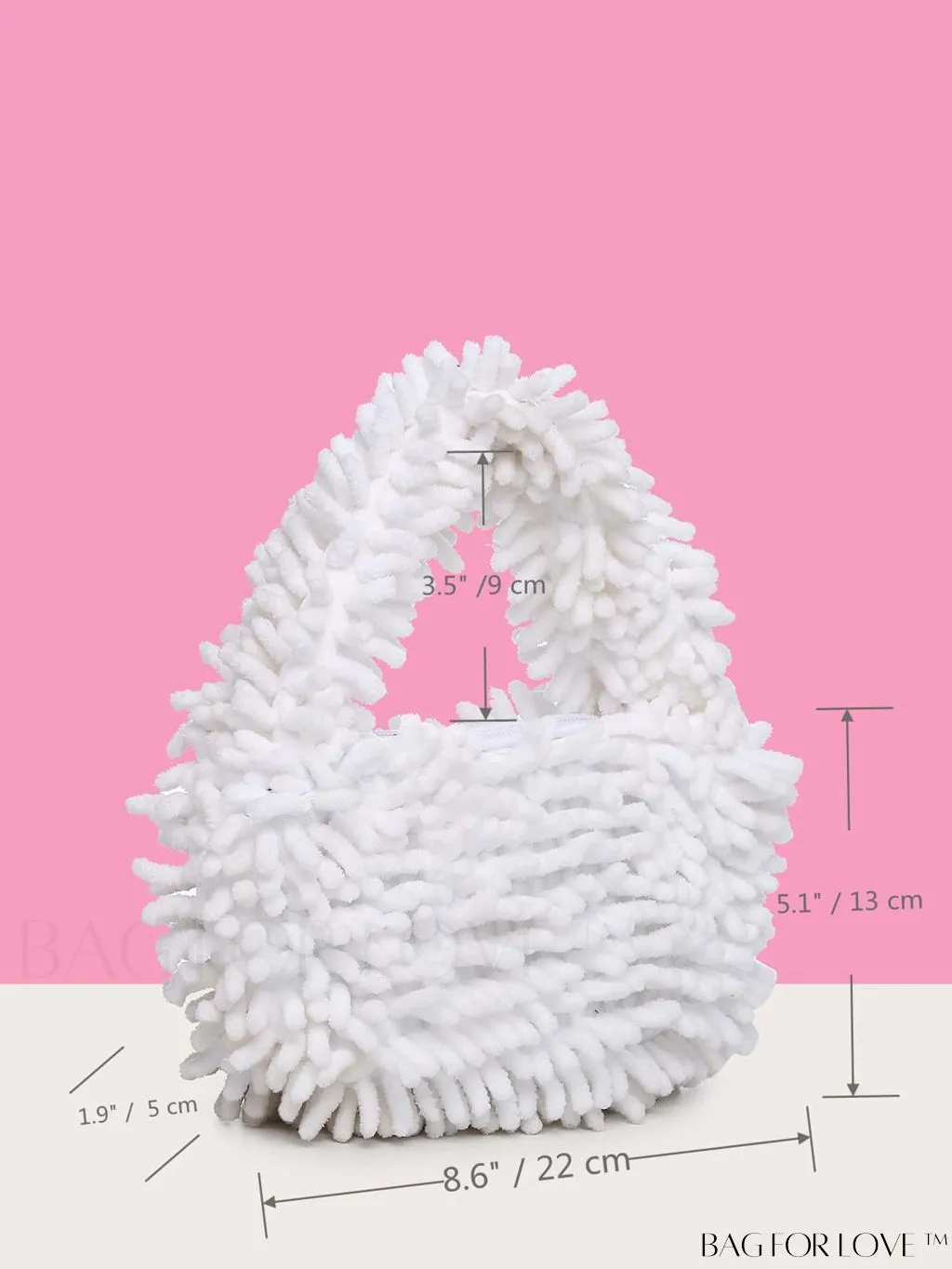 BagForLove - Chic Faux Fur Satchel: A Stylish Minimalist Statement Piece