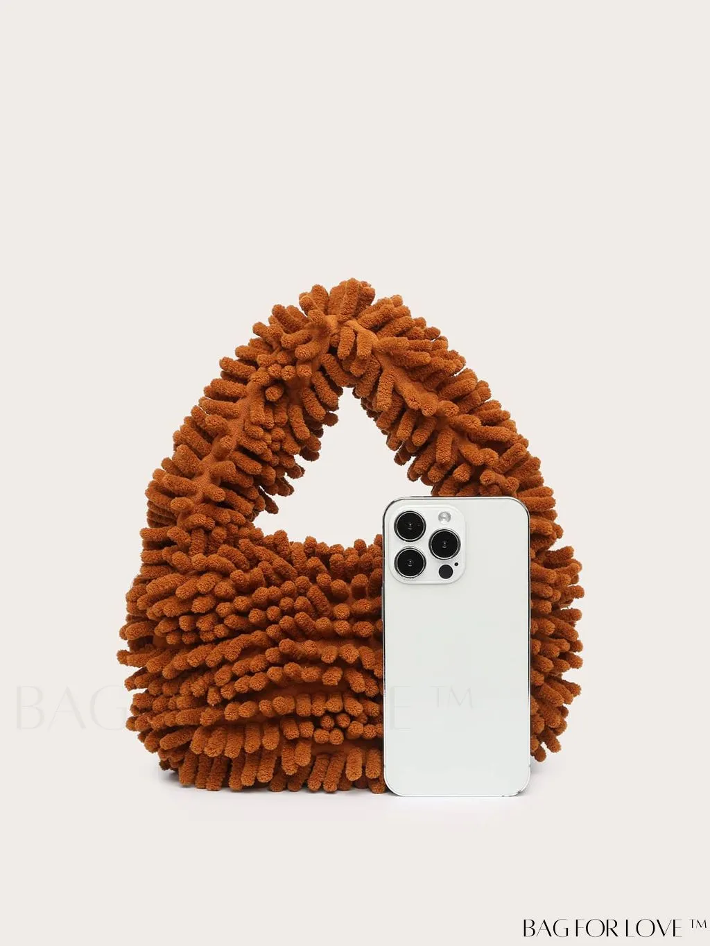 BagForLove - Chic Faux Fur Satchel: A Stylish Minimalist Statement Piece