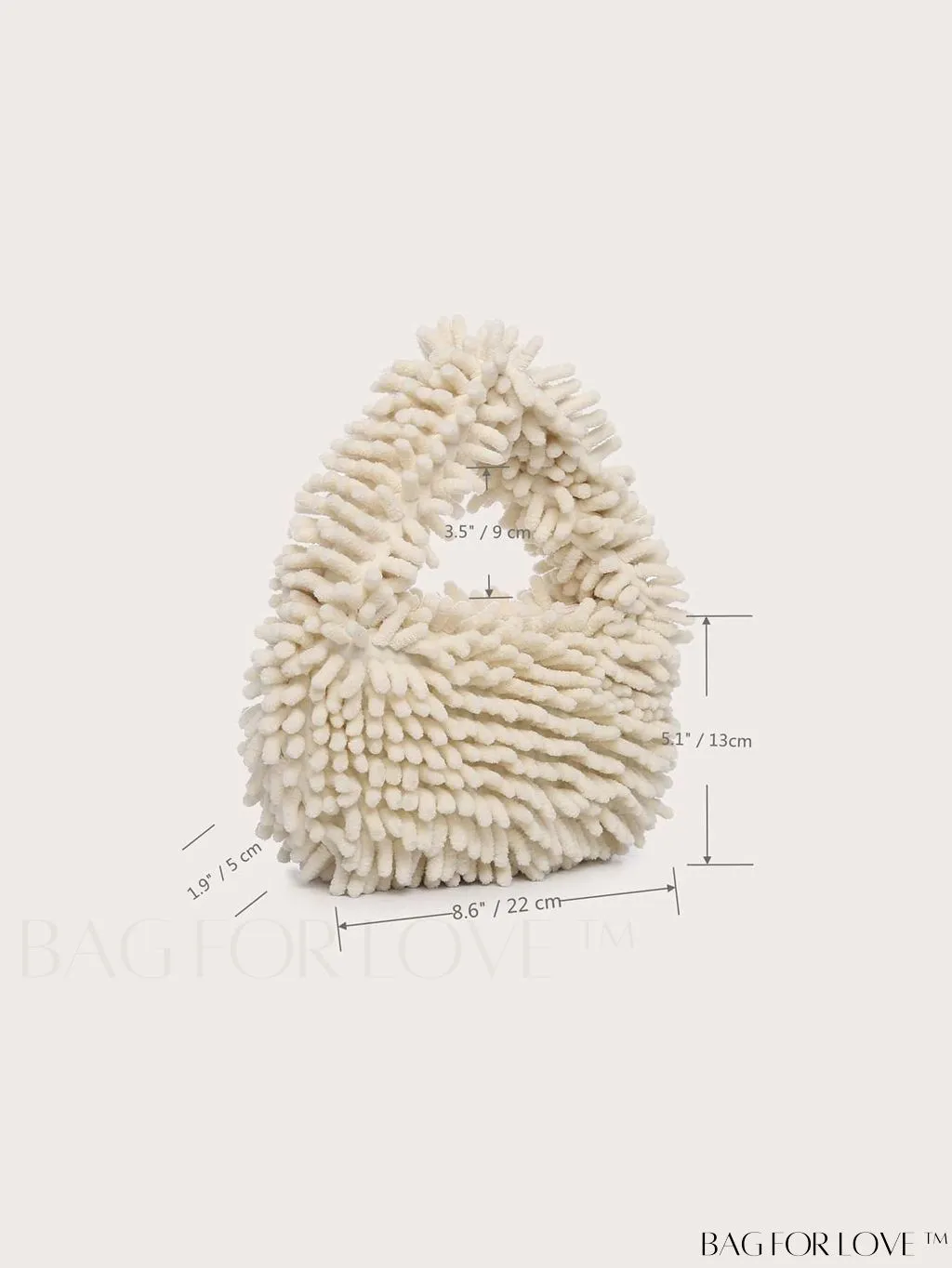 BagForLove - Chic Faux Fur Satchel: A Stylish Minimalist Statement Piece