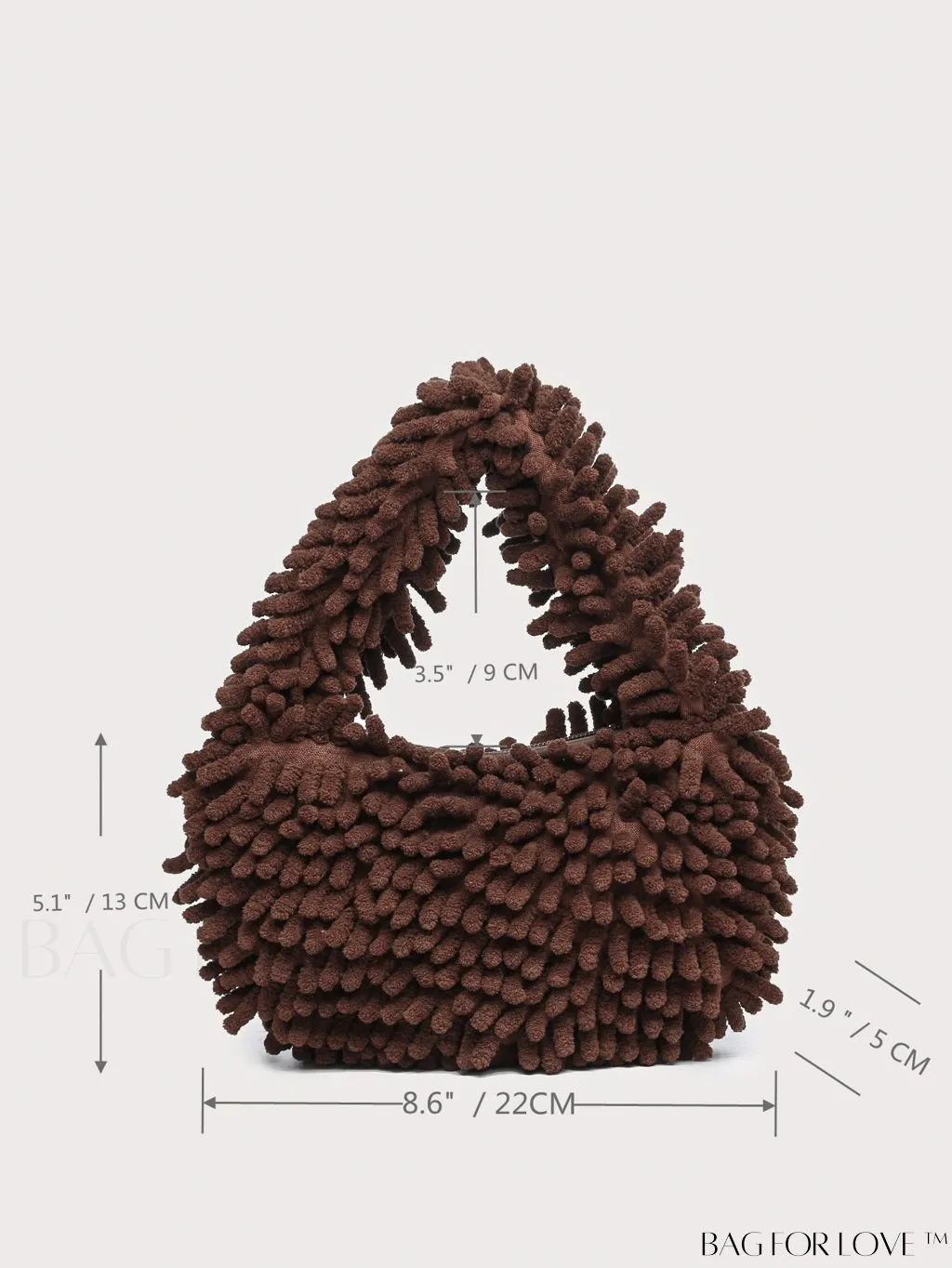 BagForLove - Chic Faux Fur Satchel: A Stylish Minimalist Statement Piece