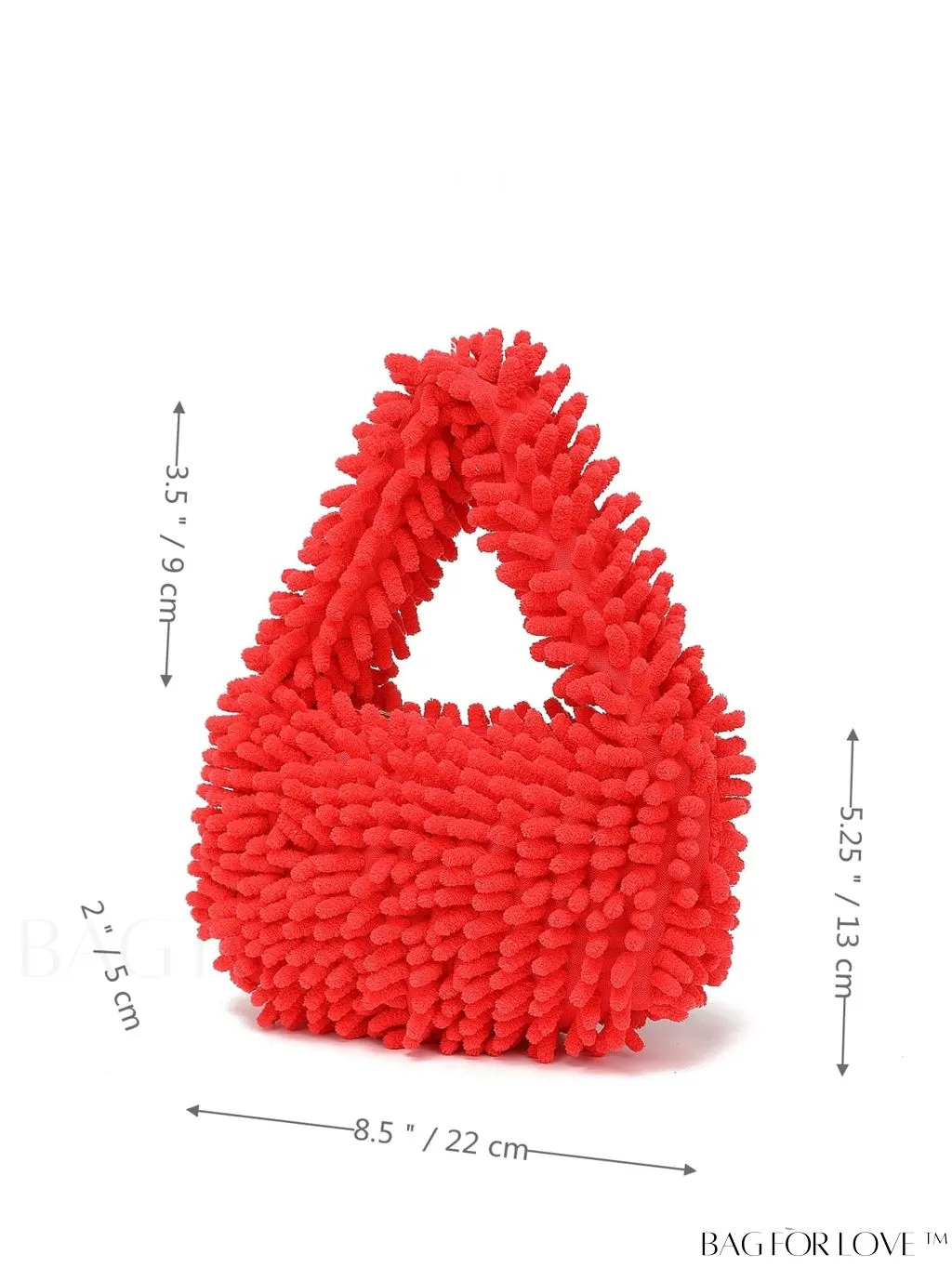 BagForLove - Chic Faux Fur Satchel: A Stylish Minimalist Statement Piece