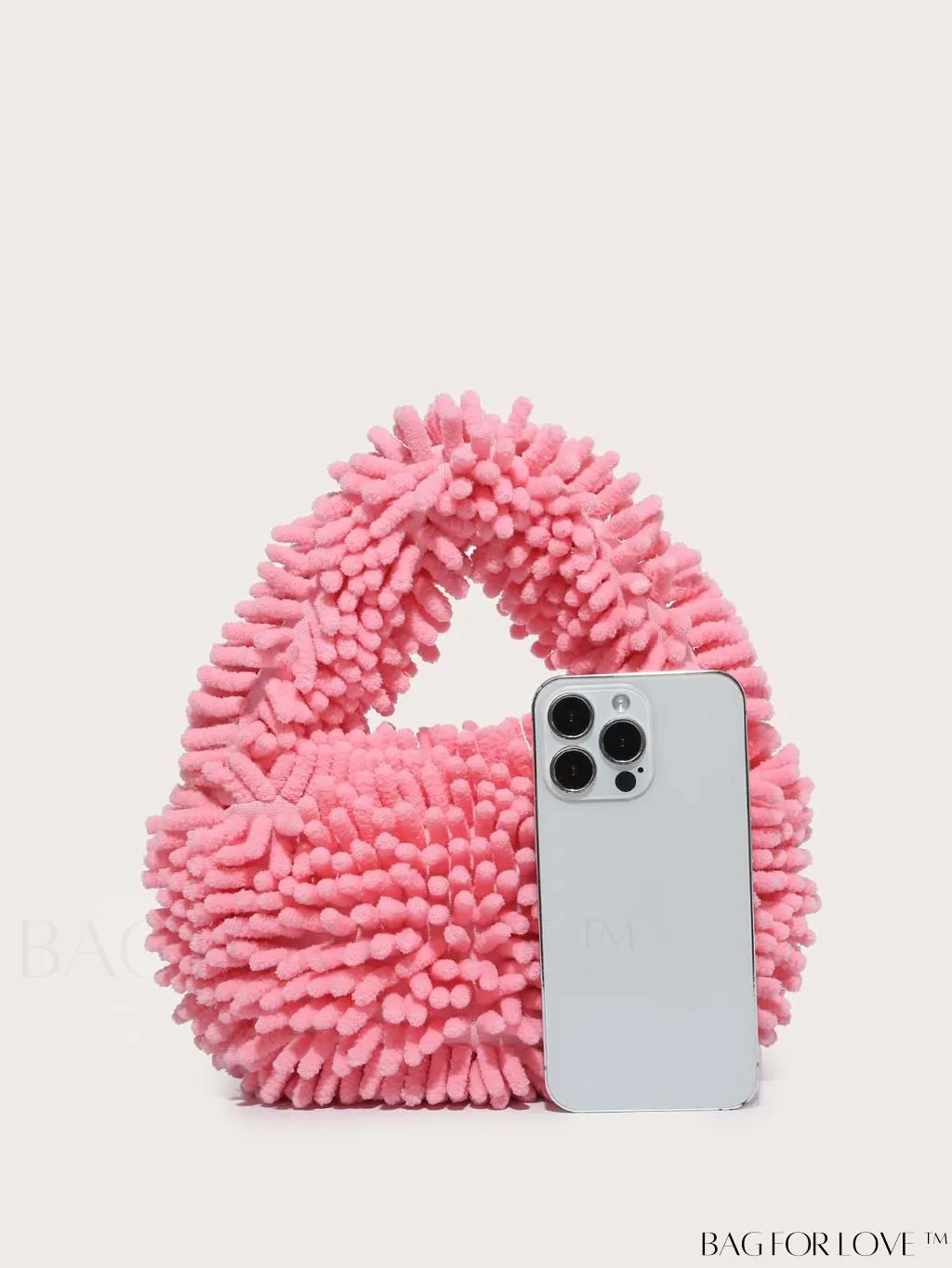 BagForLove - Chic Faux Fur Satchel: A Stylish Minimalist Statement Piece