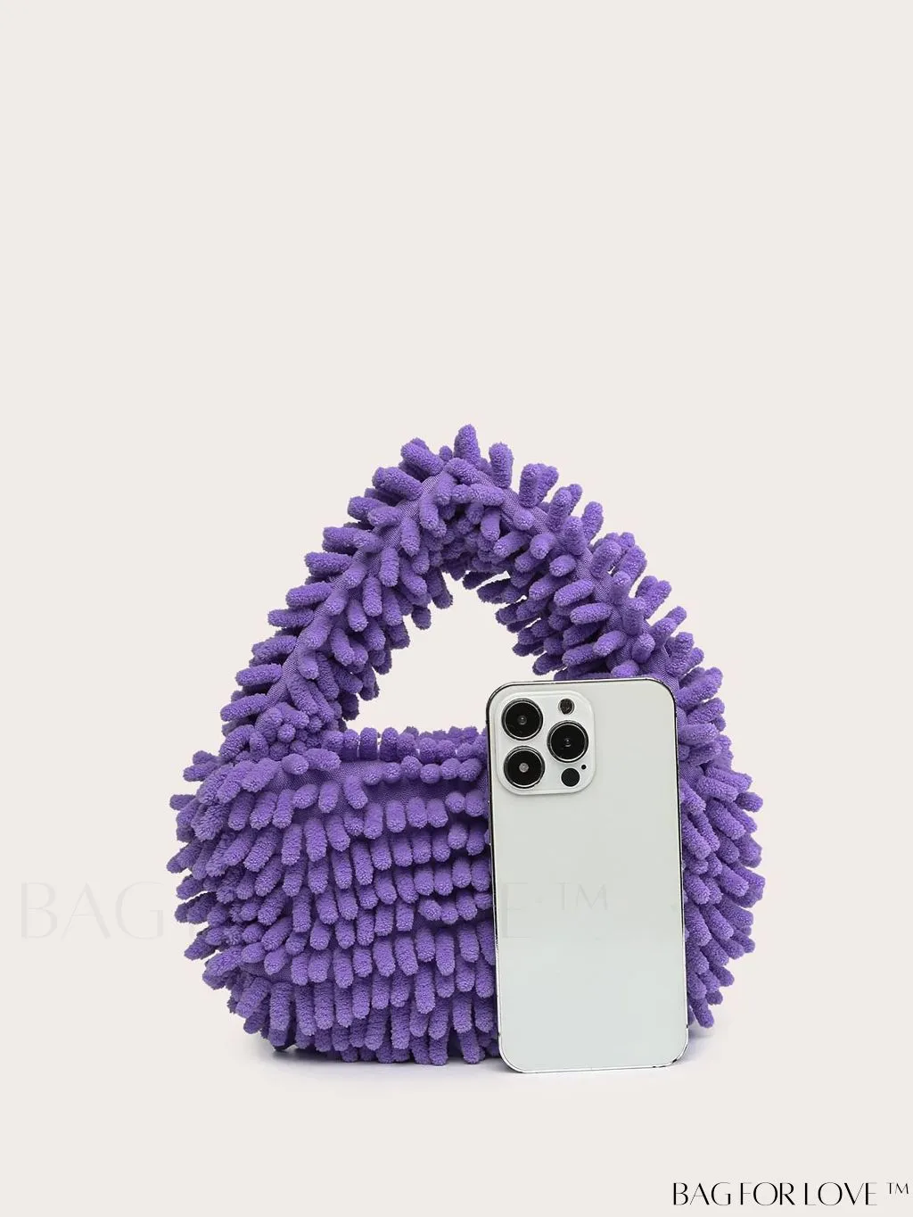BagForLove - Chic Faux Fur Satchel: A Stylish Minimalist Statement Piece