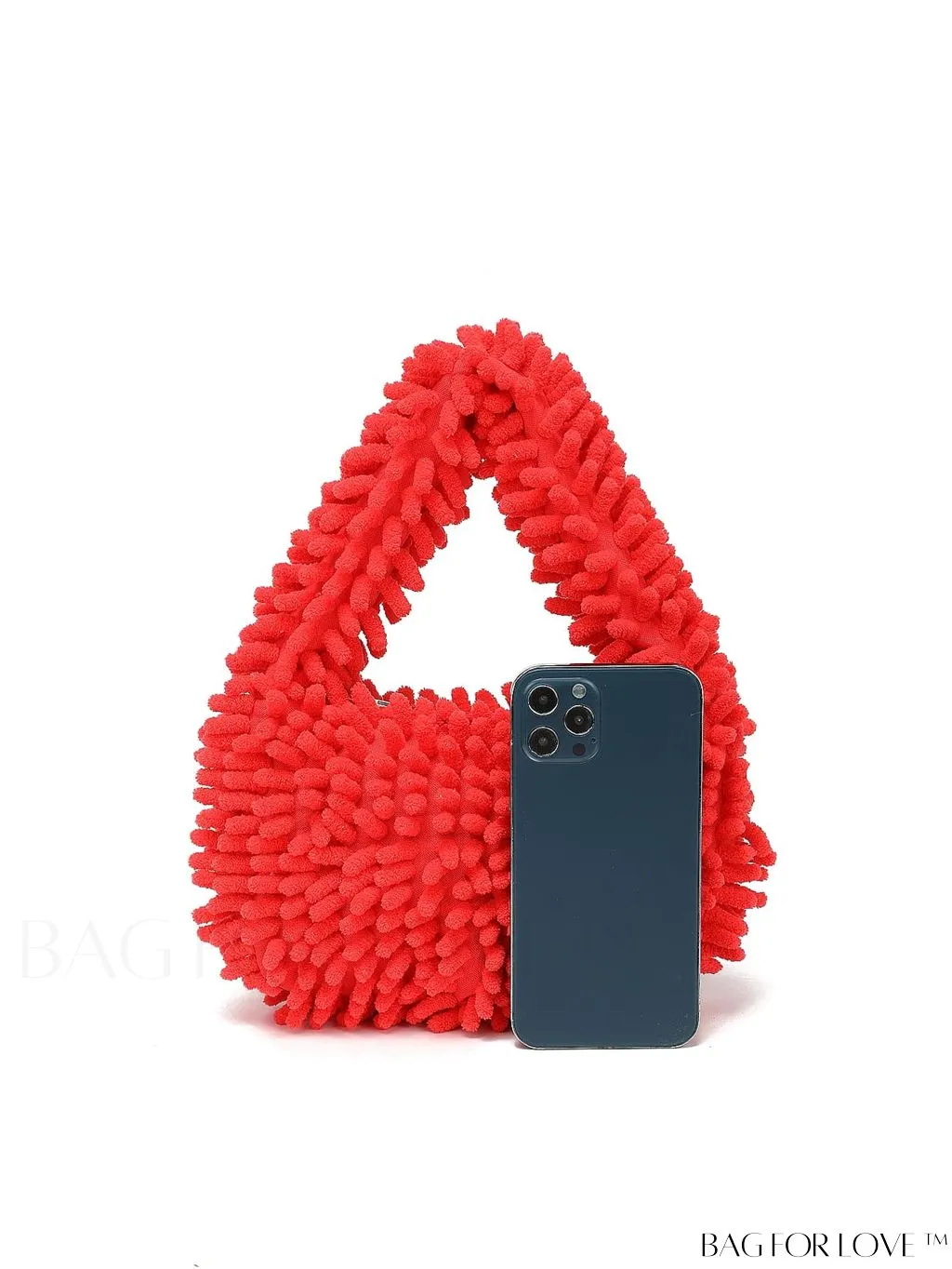 BagForLove - Chic Faux Fur Satchel: A Stylish Minimalist Statement Piece