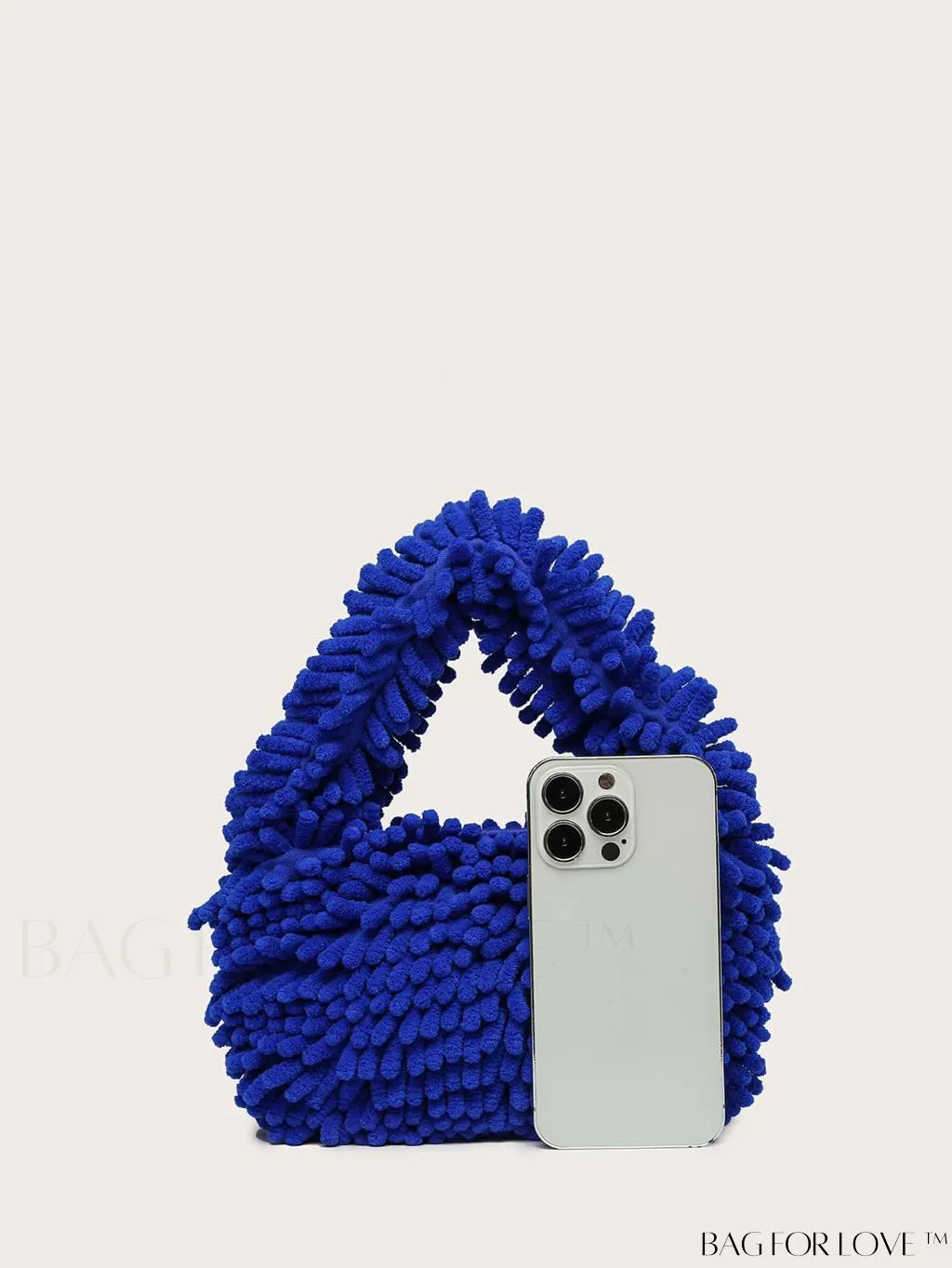 BagForLove - Chic Faux Fur Satchel: A Stylish Minimalist Statement Piece