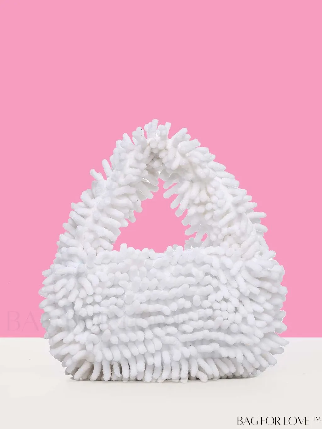 BagForLove - Chic Faux Fur Satchel: A Stylish Minimalist Statement Piece