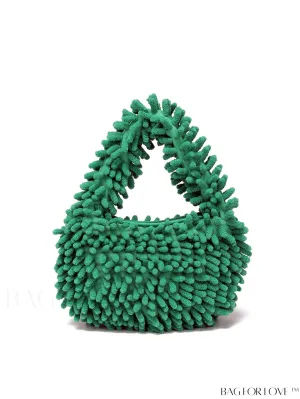 BagForLove - Chic Faux Fur Satchel: A Stylish Minimalist Statement Piece