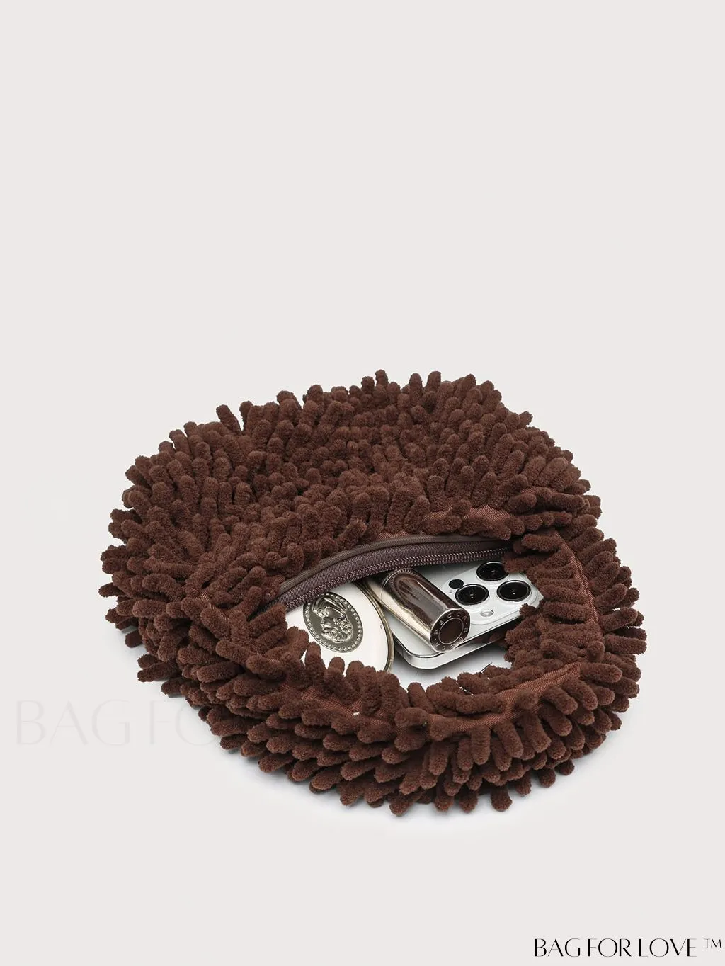 BagForLove - Chic Faux Fur Satchel: A Stylish Minimalist Statement Piece