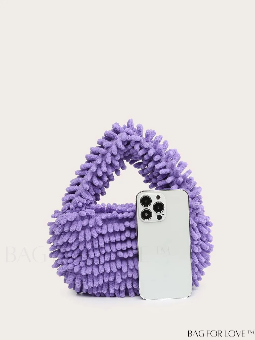 BagForLove - Chic Faux Fur Satchel: A Stylish Minimalist Statement Piece