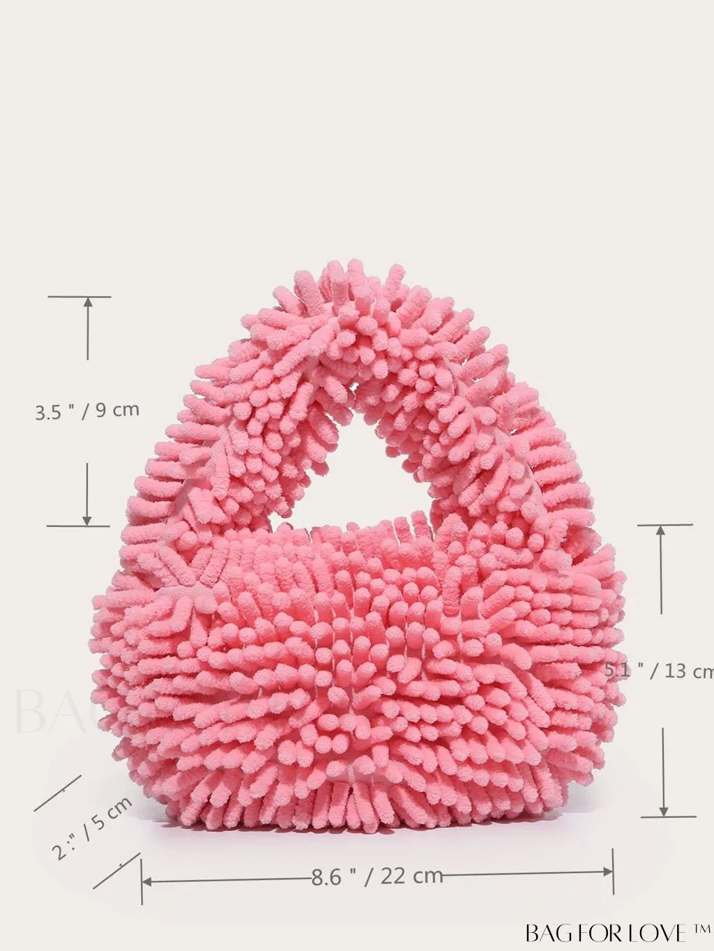 BagForLove - Chic Faux Fur Satchel: A Stylish Minimalist Statement Piece