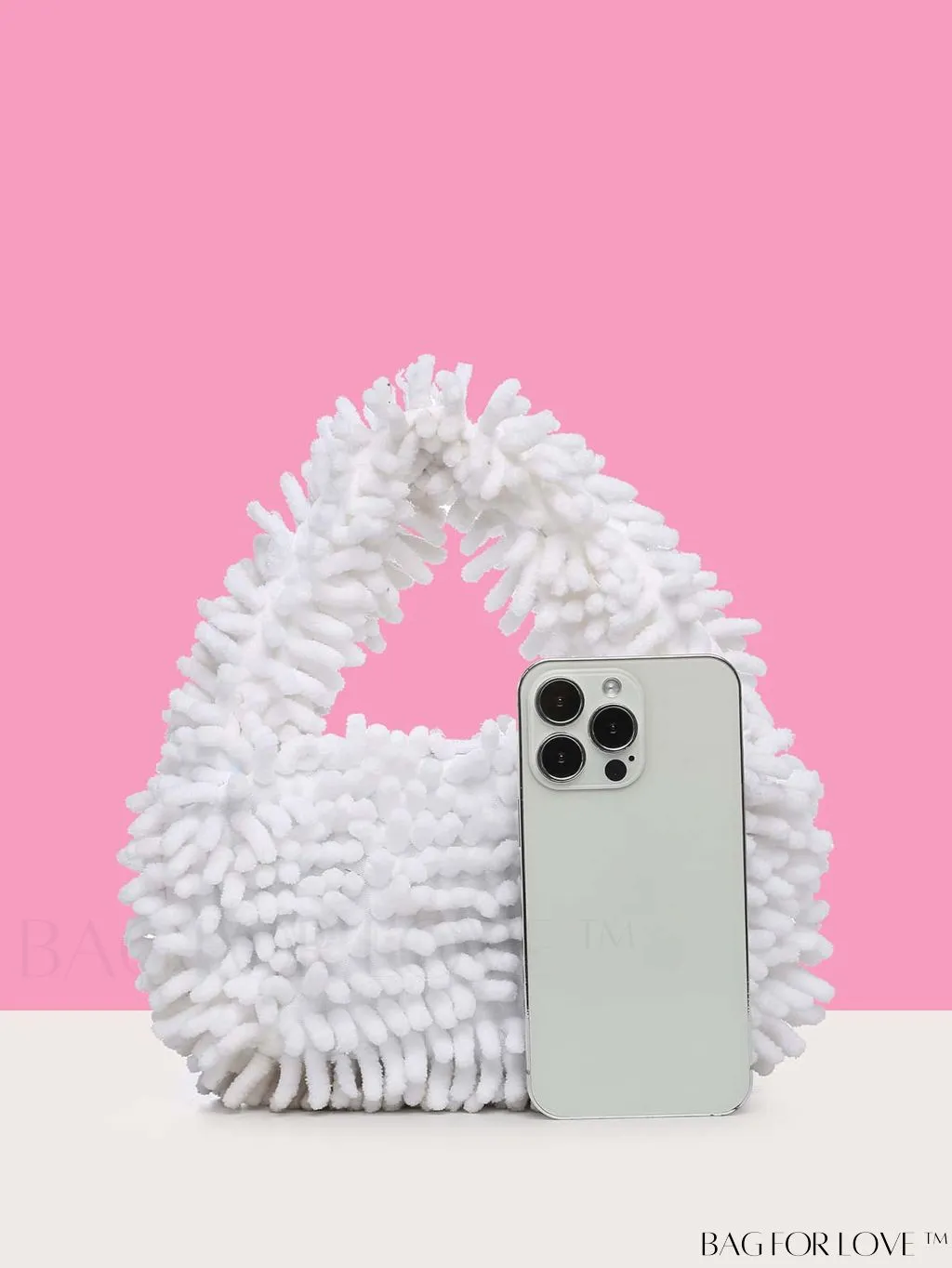 BagForLove - Chic Faux Fur Satchel: A Stylish Minimalist Statement Piece