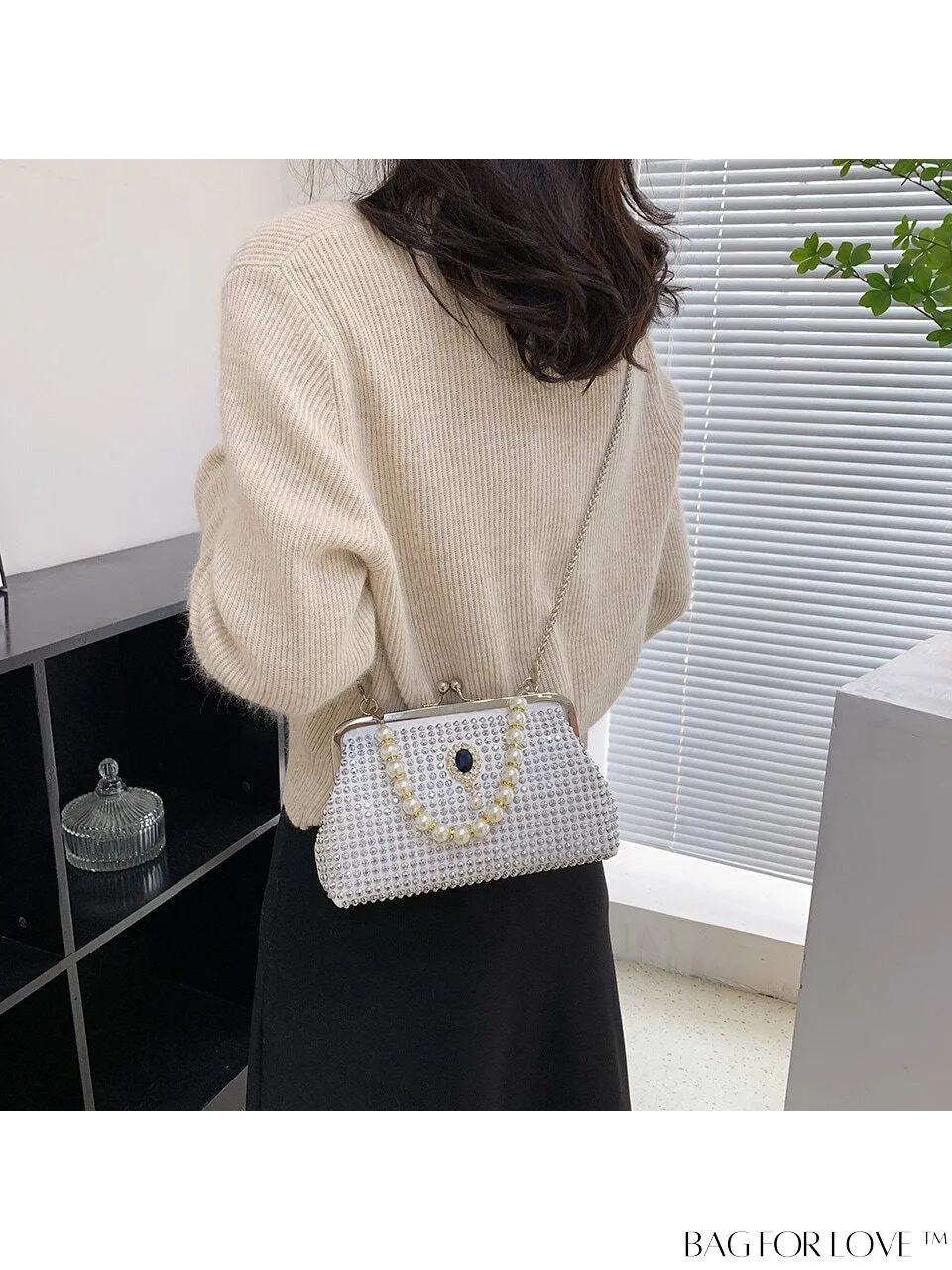 BagForLove - Chic Faux Pearl Single Shoulder Tote Bag for Fashionable Casual Style