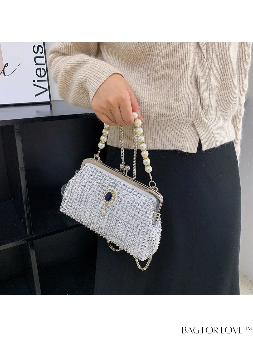 BagForLove - Chic Faux Pearl Single Shoulder Tote Bag for Fashionable Casual Style