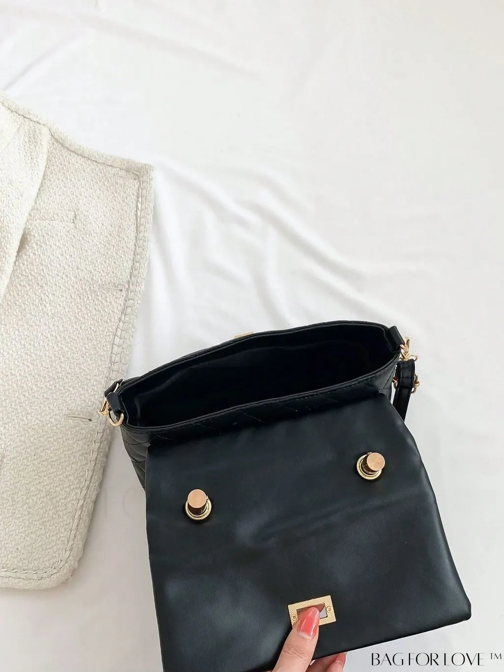 BagForLove - Chic Flap Square Bag with Top Handle: Fashionable and Stylish Design