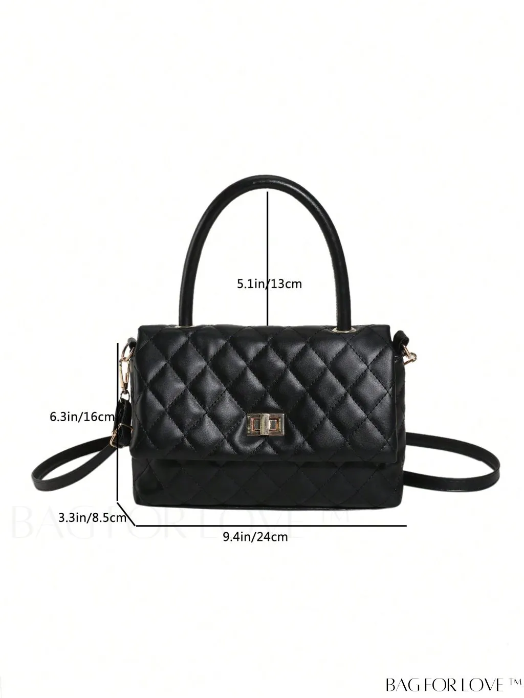 BagForLove - Chic Flap Square Bag with Top Handle: Fashionable and Stylish Design