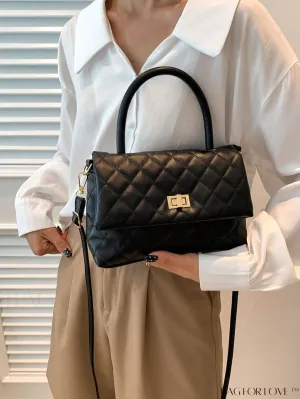 BagForLove - Chic Flap Square Bag with Top Handle: Fashionable and Stylish Design