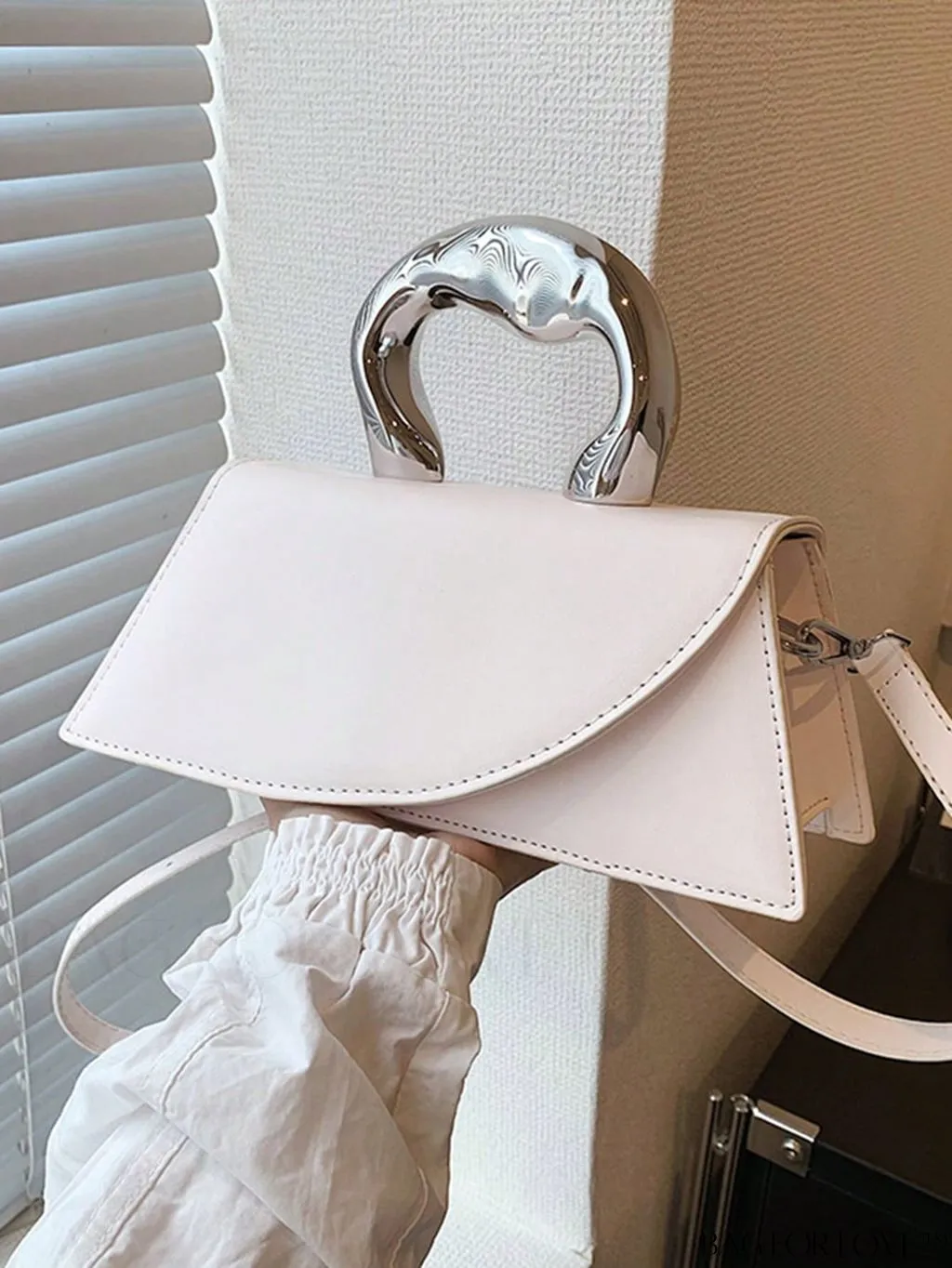 BagForLove - Chic Flap-Top Handle Novelty Bag: The Essence of Minimalist Style