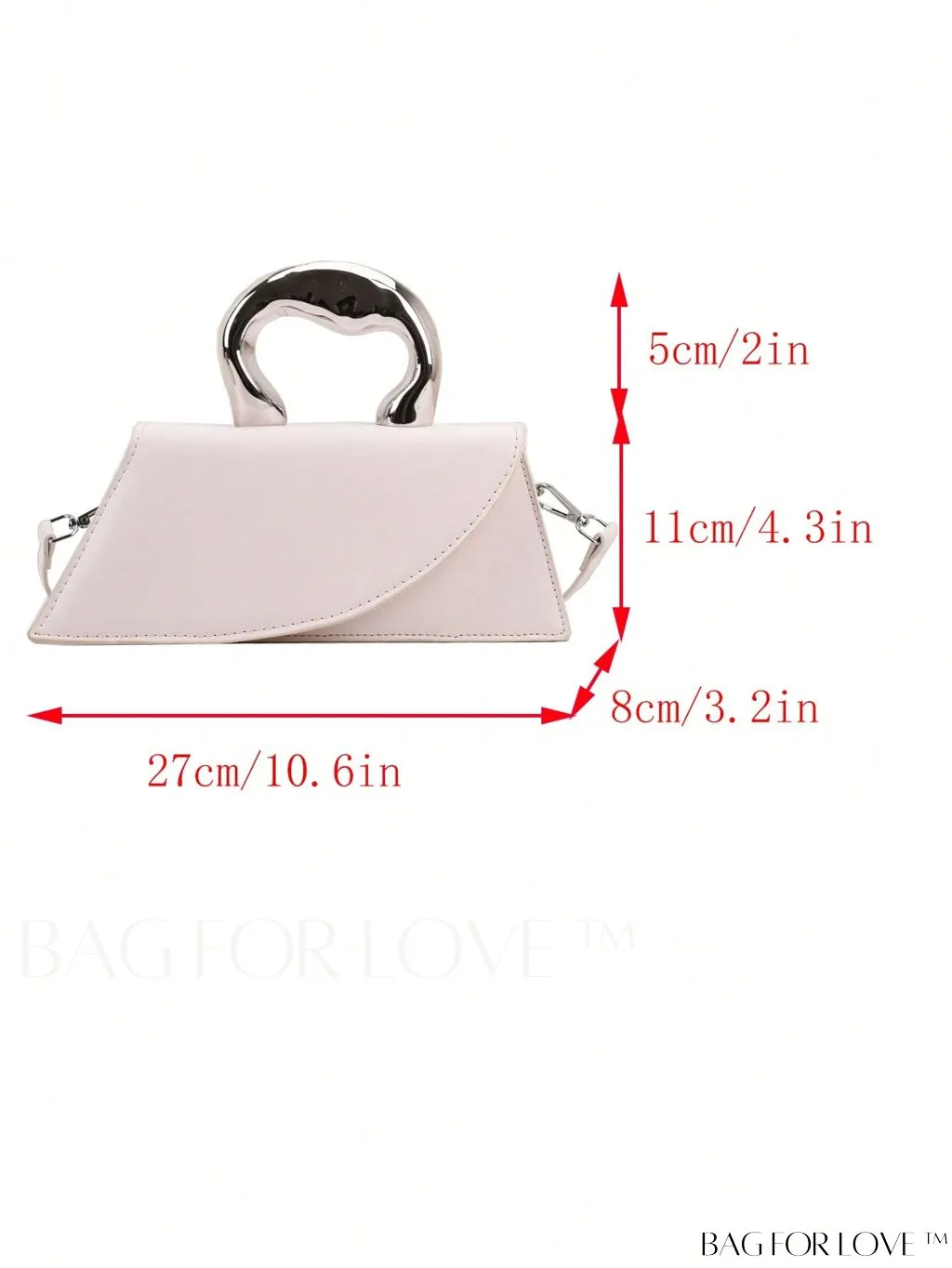 BagForLove - Chic Flap-Top Handle Novelty Bag: The Essence of Minimalist Style