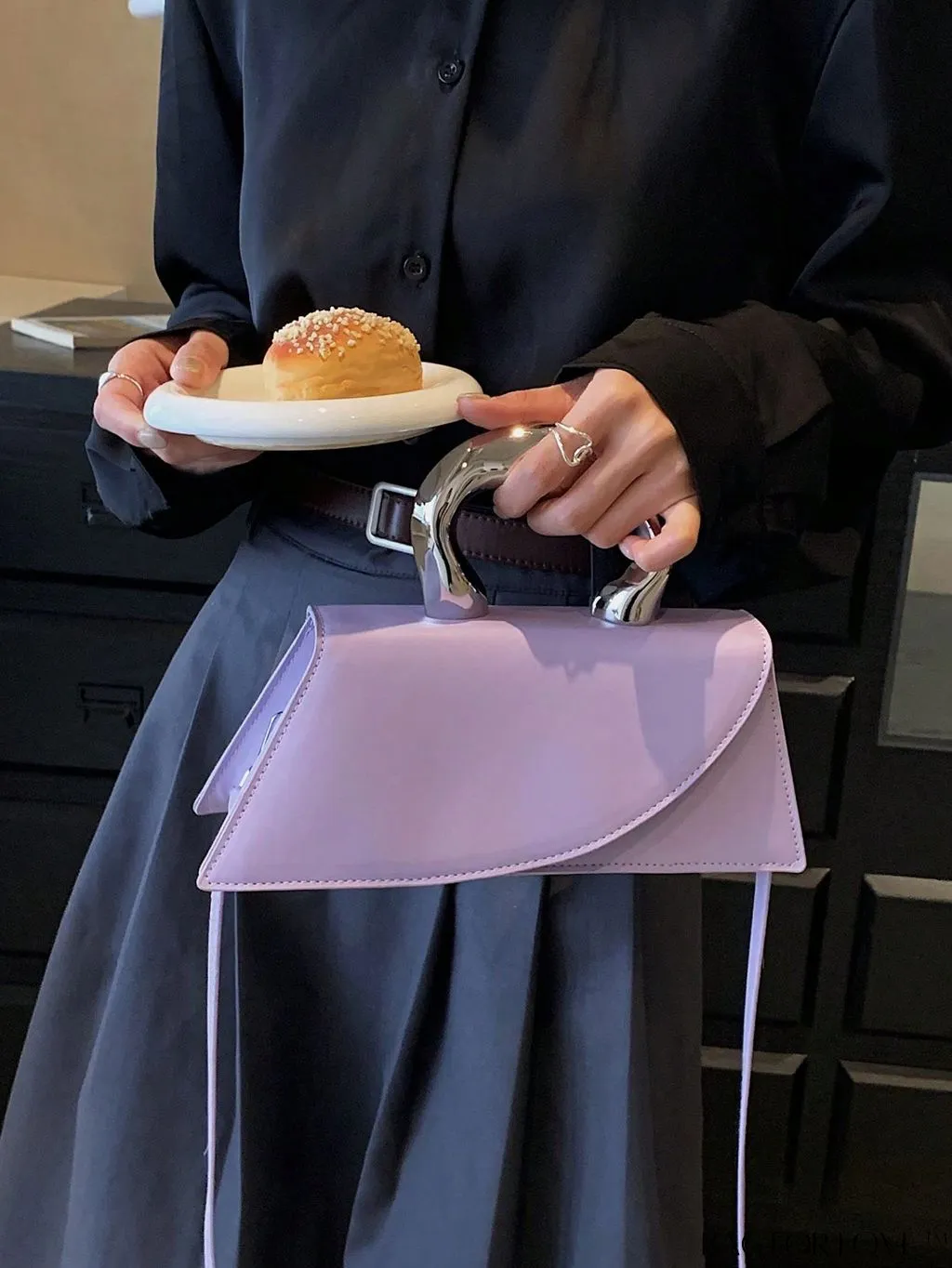 BagForLove - Chic Flap-Top Handle Novelty Bag: The Essence of Minimalist Style