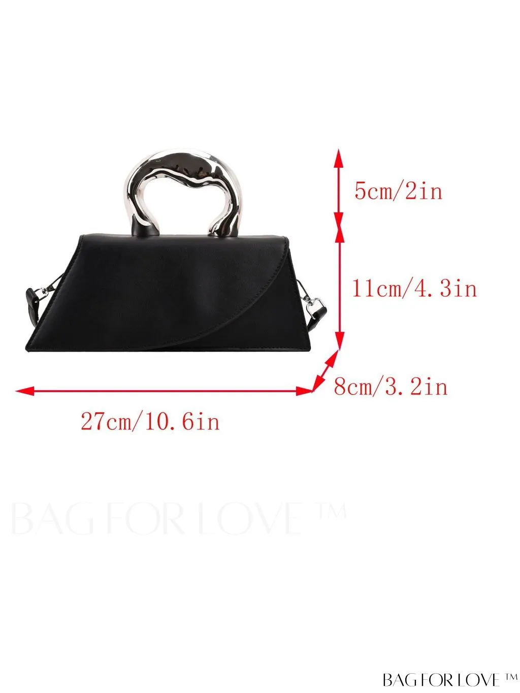 BagForLove - Chic Flap-Top Handle Novelty Bag: The Essence of Minimalist Style