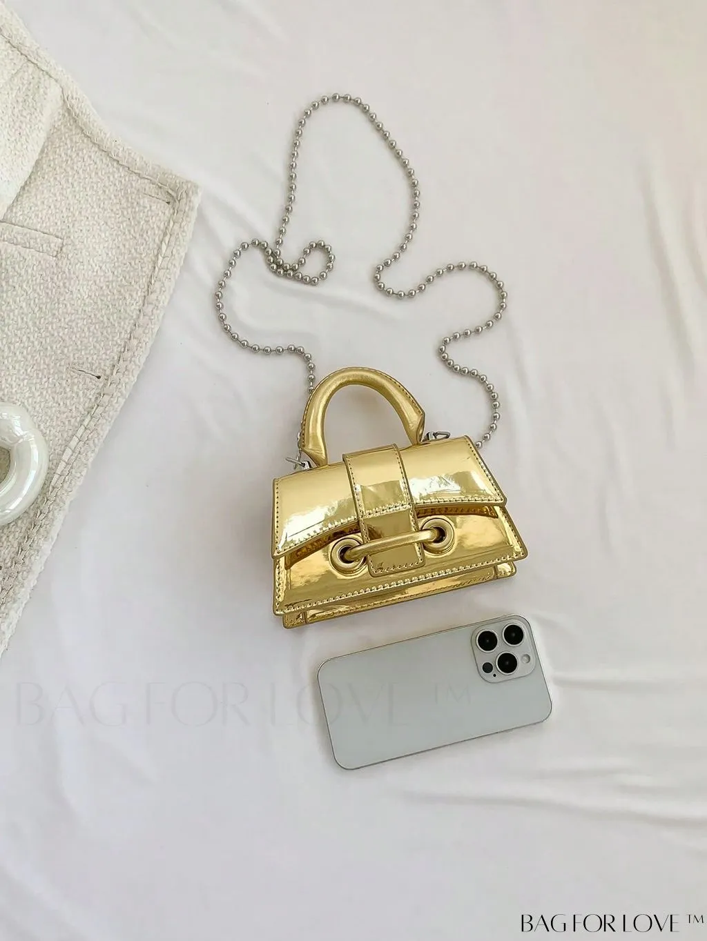 BagForLove - Chic Mini Square Bag with Minimalist Flap Design