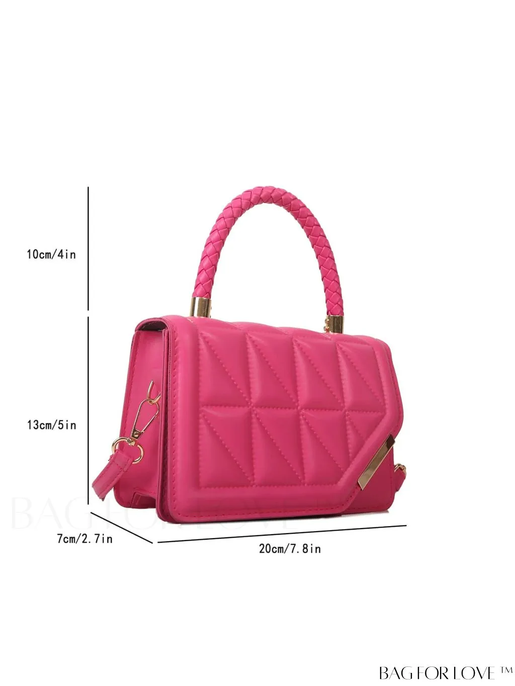 BagForLove - Chic Plaid PU Leather Crossbody - Womens Elegant New Arrival Handbag