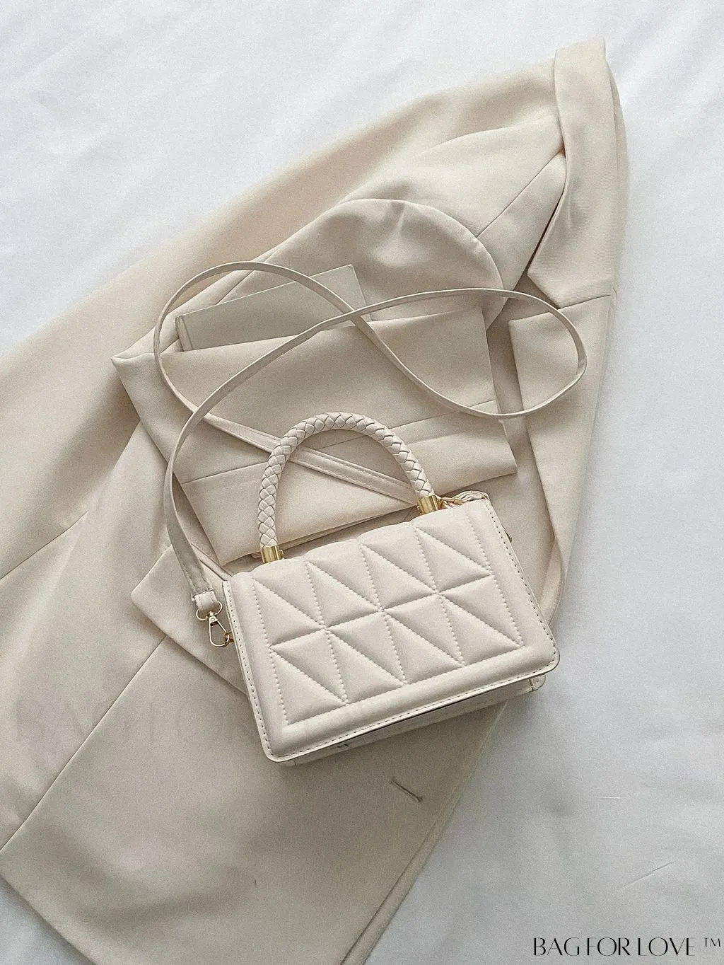 BagForLove - Chic Plaid PU Leather Crossbody - Womens Elegant New Arrival Handbag