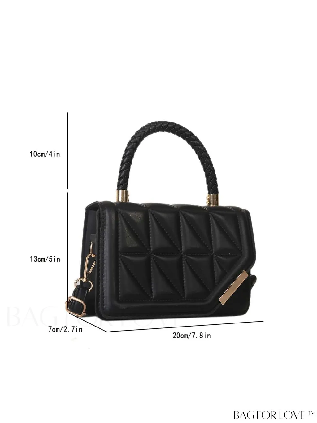 BagForLove - Chic Plaid PU Leather Crossbody - Womens Elegant New Arrival Handbag