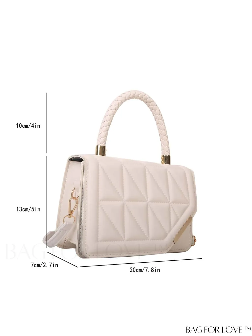 BagForLove - Chic Plaid PU Leather Crossbody - Womens Elegant New Arrival Handbag