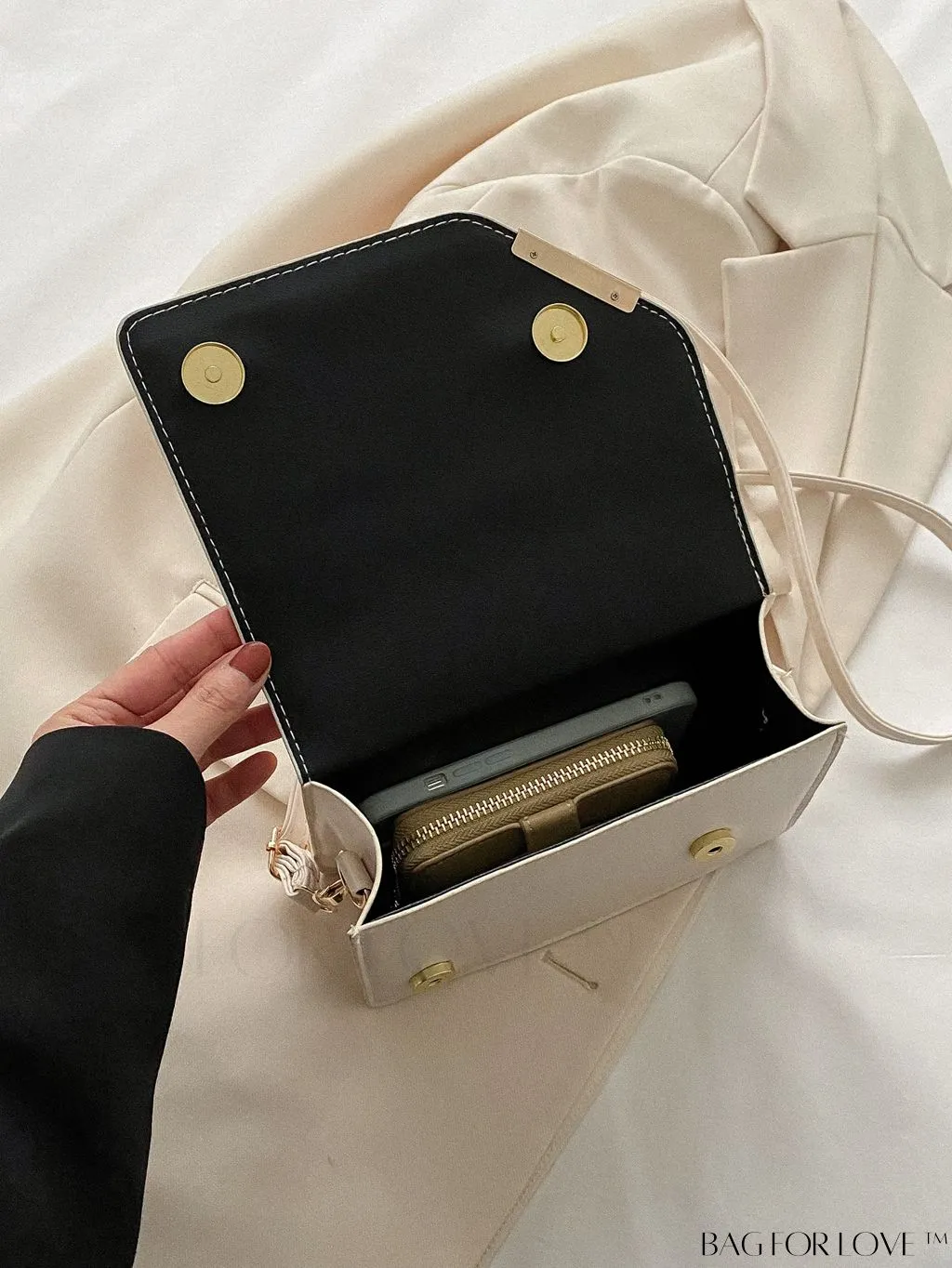 BagForLove - Chic Plaid PU Leather Crossbody - Womens Elegant New Arrival Handbag