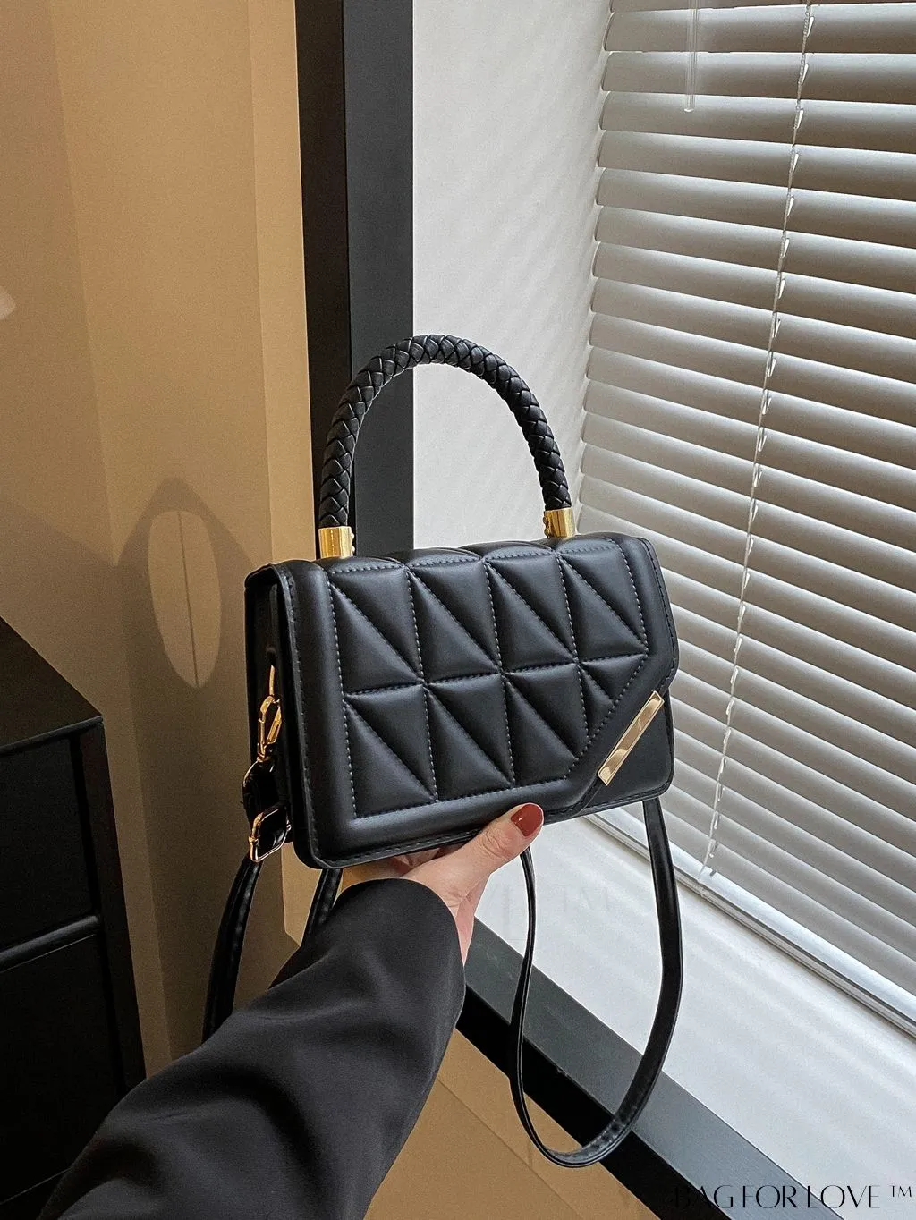 BagForLove - Chic Plaid PU Leather Crossbody - Womens Elegant New Arrival Handbag