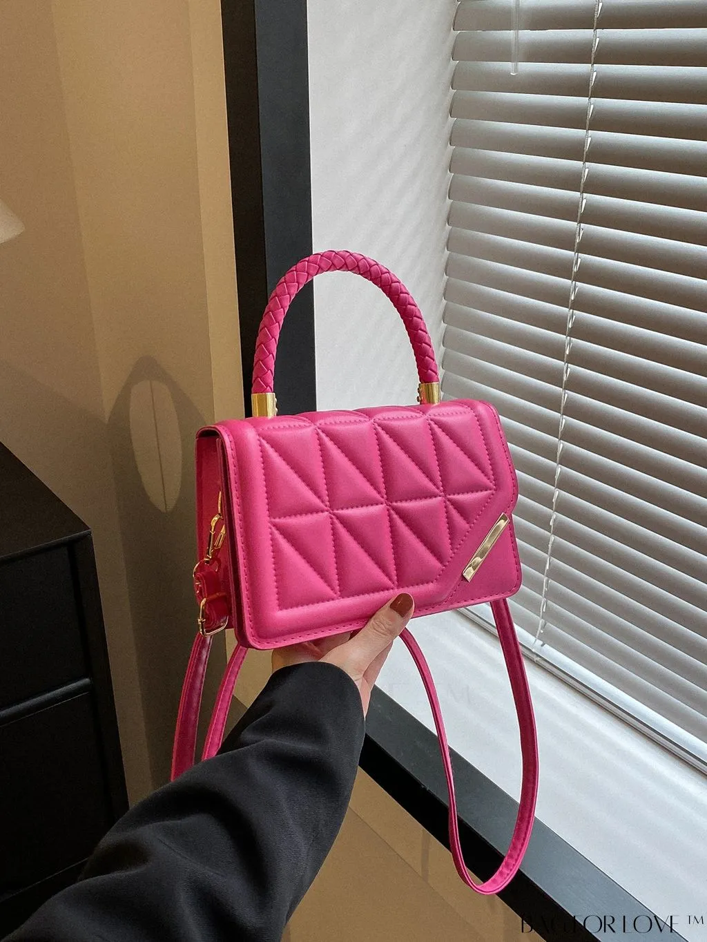 BagForLove - Chic Plaid PU Leather Crossbody - Womens Elegant New Arrival Handbag