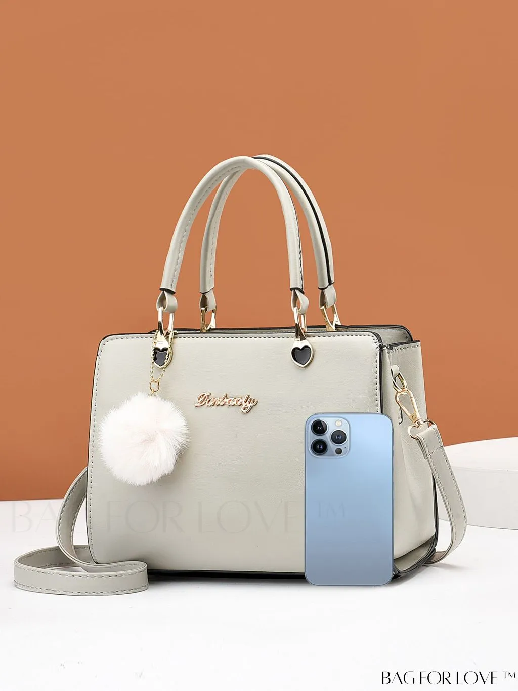 BagForLove - Chic Solid Color Womens Satchel Bag: Ideal Shoulder Purse for Office & Work