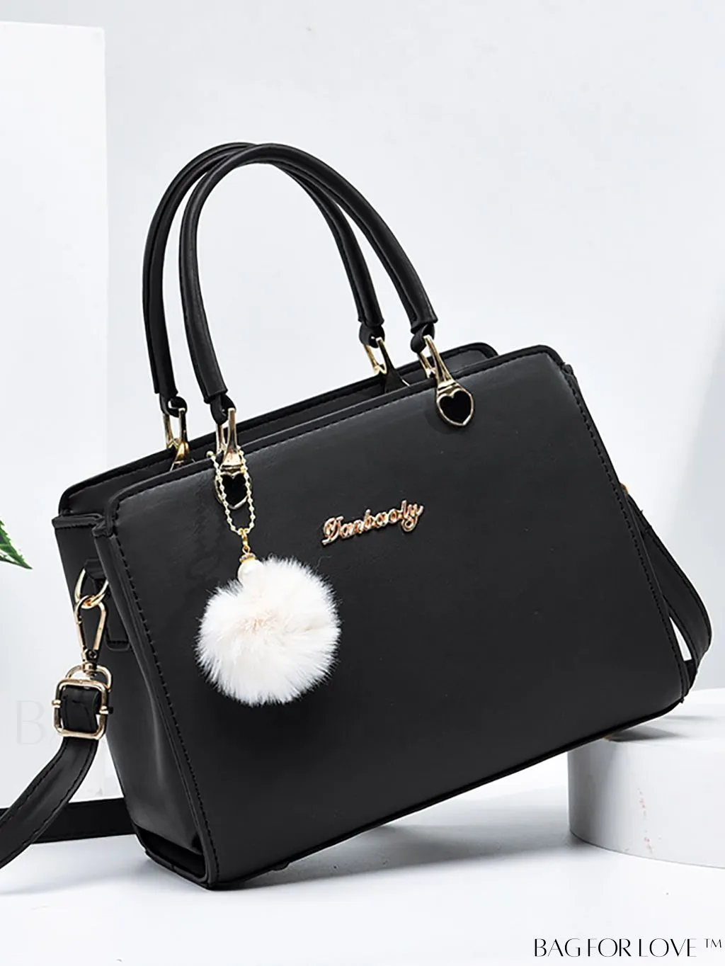 BagForLove - Chic Solid Color Womens Satchel Bag: Ideal Shoulder Purse for Office & Work