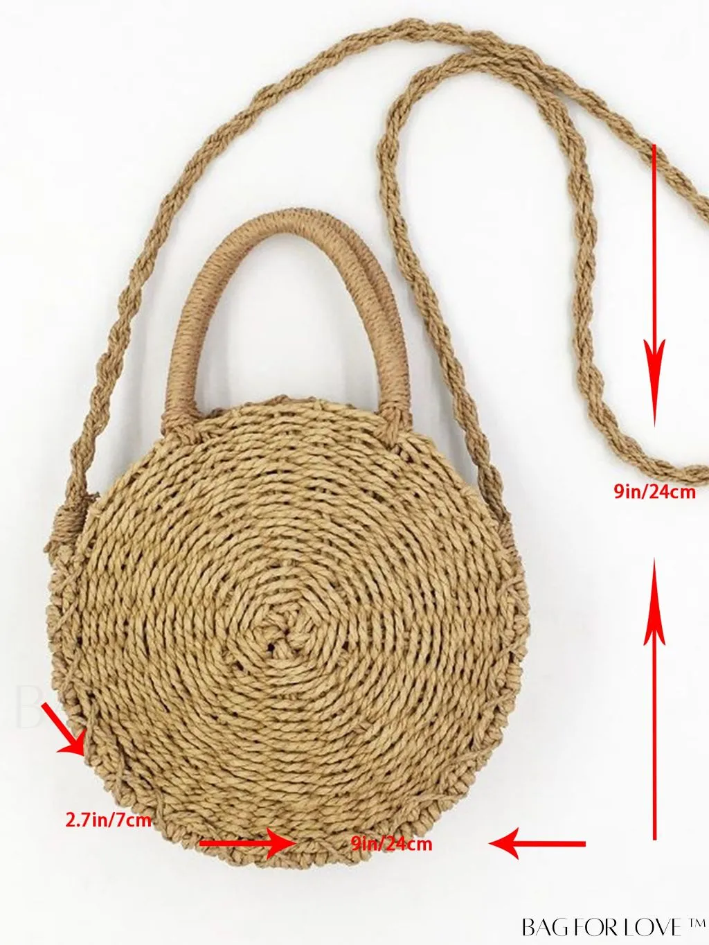 BagForLove - Chic Straw Woven Beach Bag - Perfect for Summer
