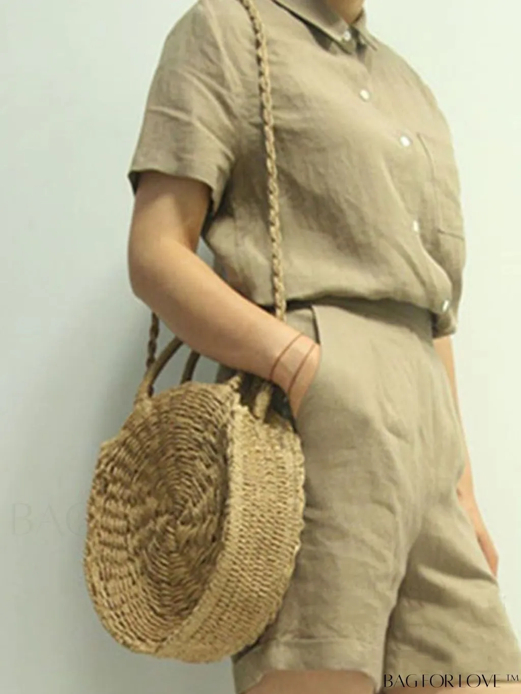 BagForLove - Chic Straw Woven Beach Bag - Perfect for Summer