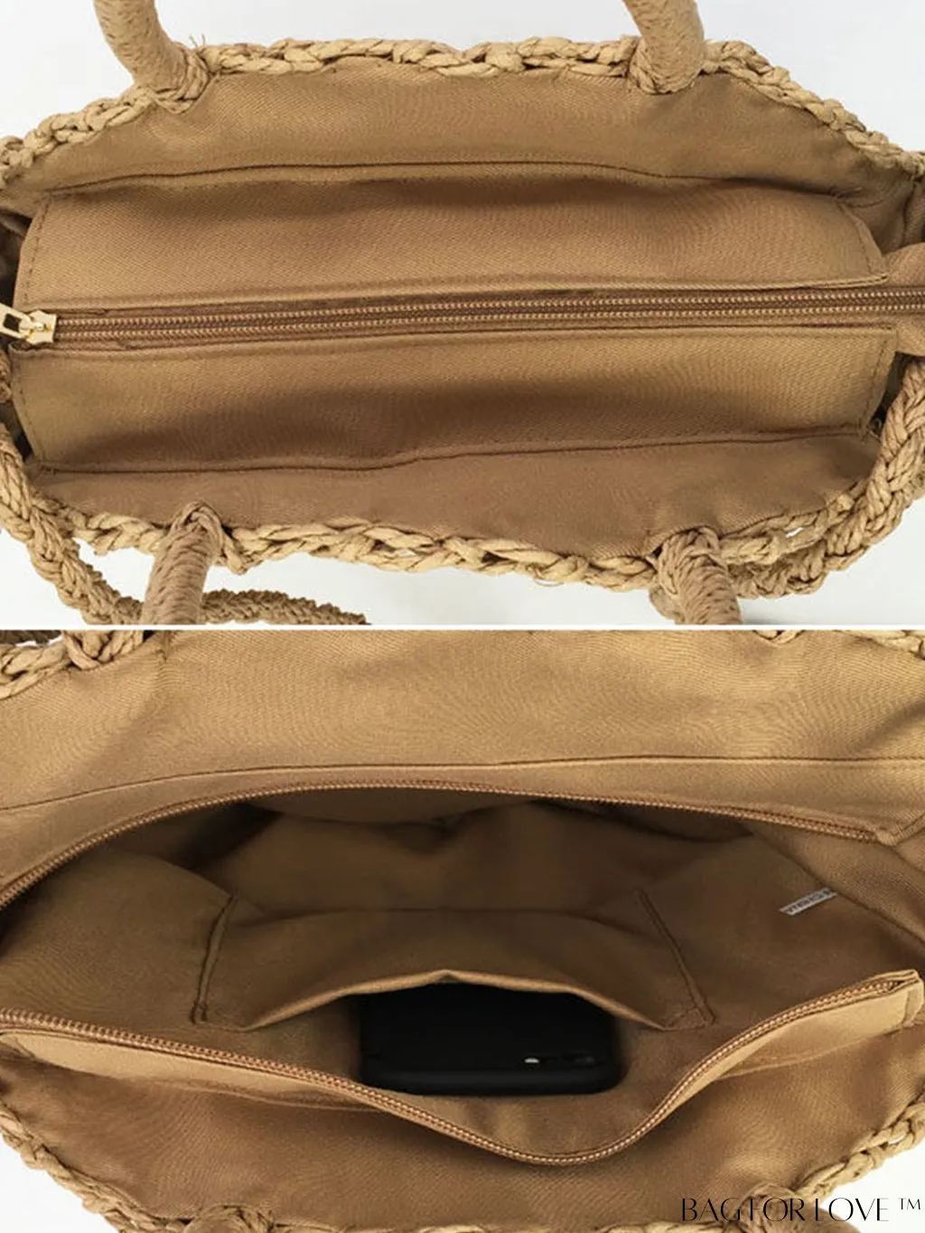 BagForLove - Chic Straw Woven Beach Bag - Perfect for Summer