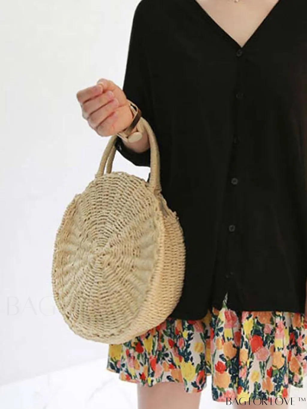 BagForLove - Chic Straw Woven Beach Bag - Perfect for Summer