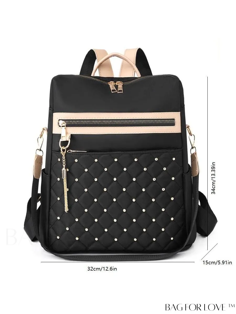 BagForLove - Chic Womens Handbag with Tassel and Stud Embellishments