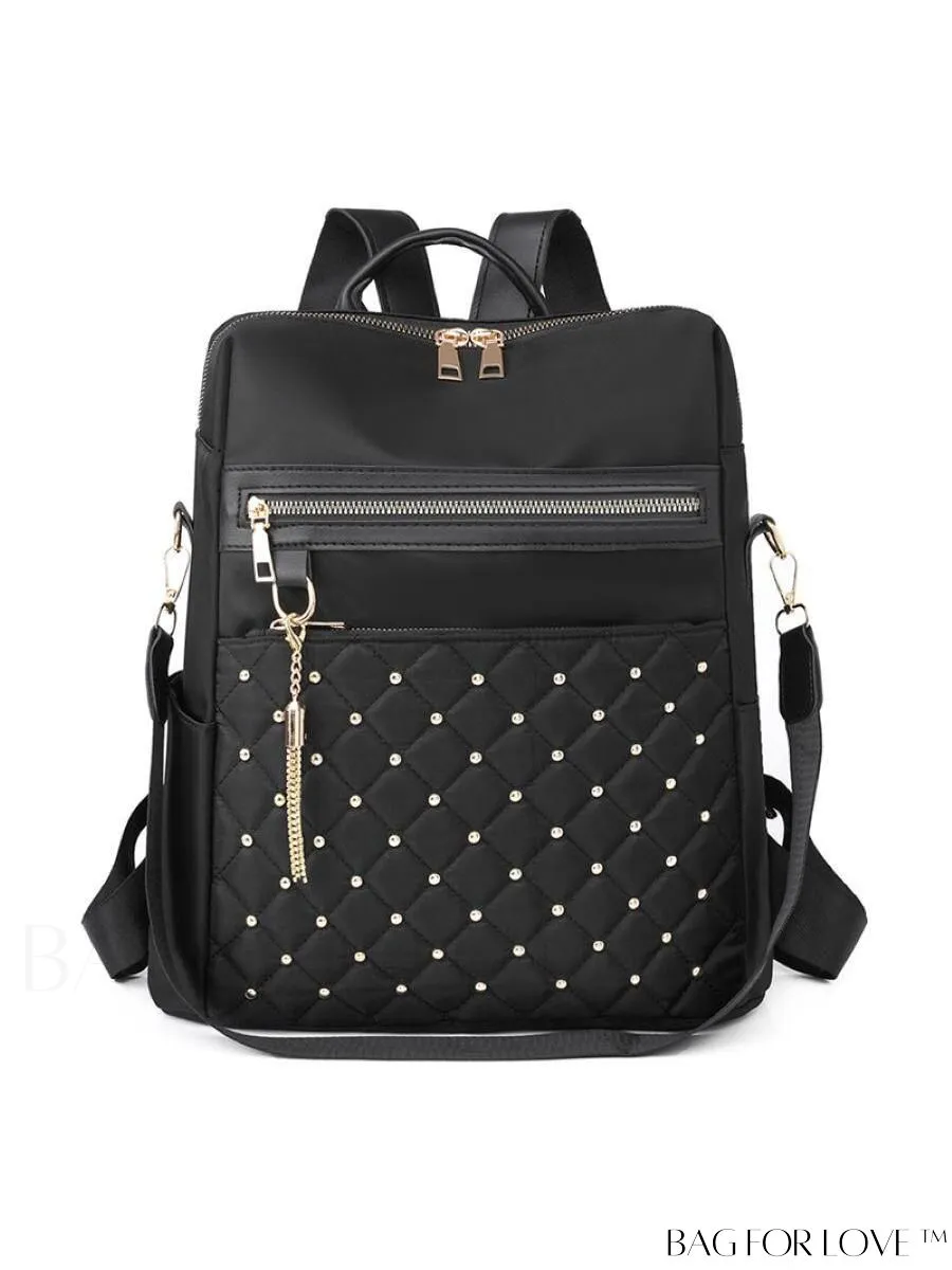 BagForLove - Chic Womens Handbag with Tassel and Stud Embellishments