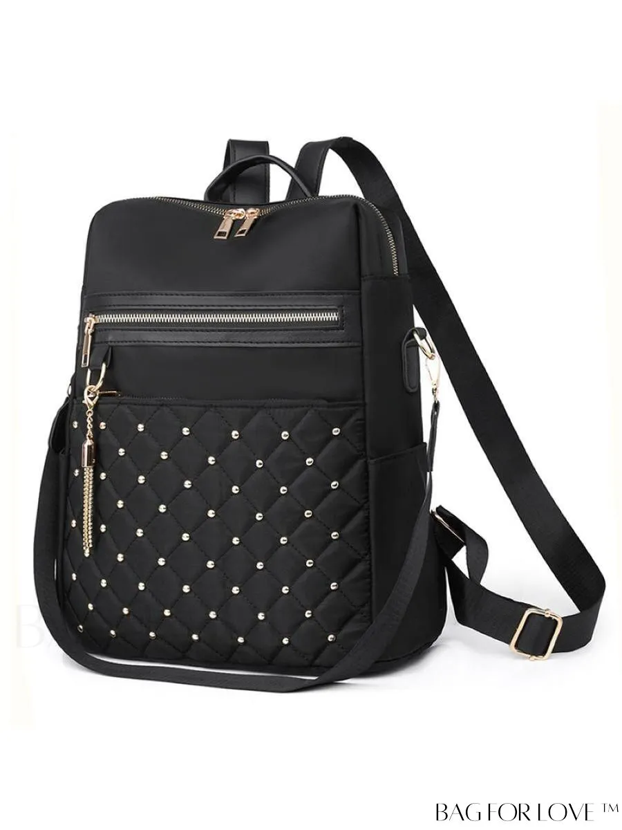 BagForLove - Chic Womens Handbag with Tassel and Stud Embellishments